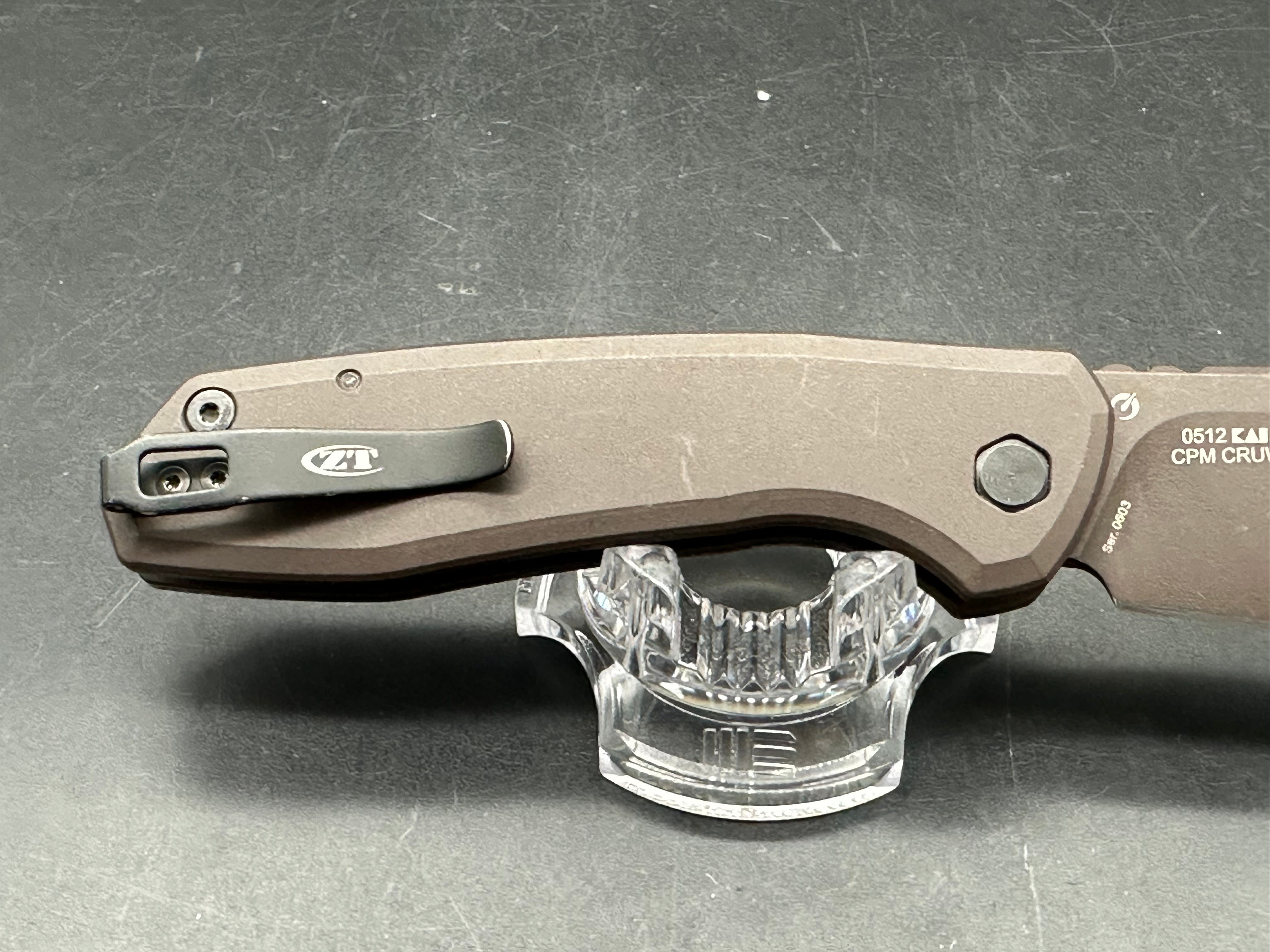 Zero Tolerance 0512 CPM CruWEAR Micarta and aluminum scales
