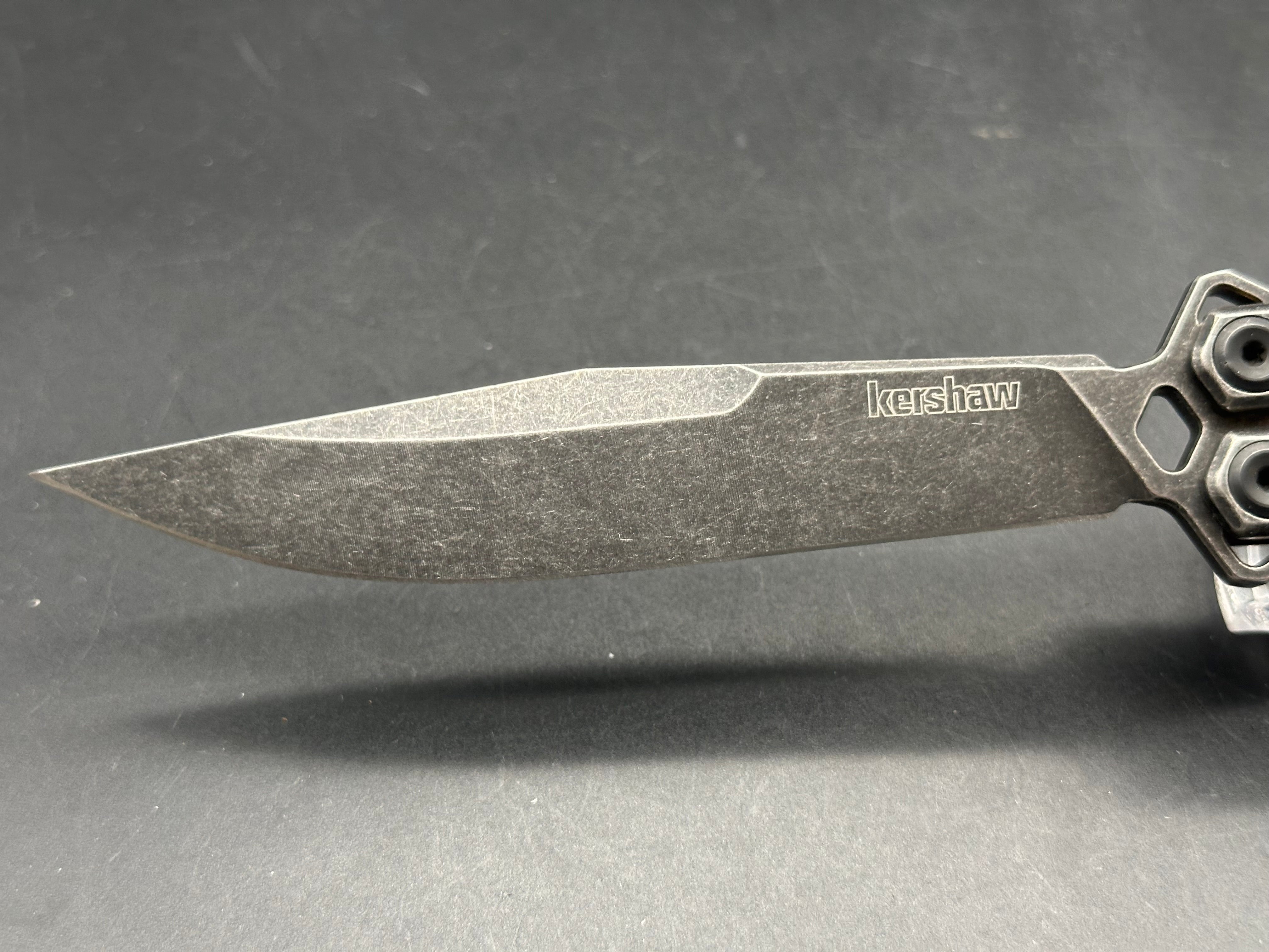 Kershaw Lucha 14C28N Blackwash with steel handles