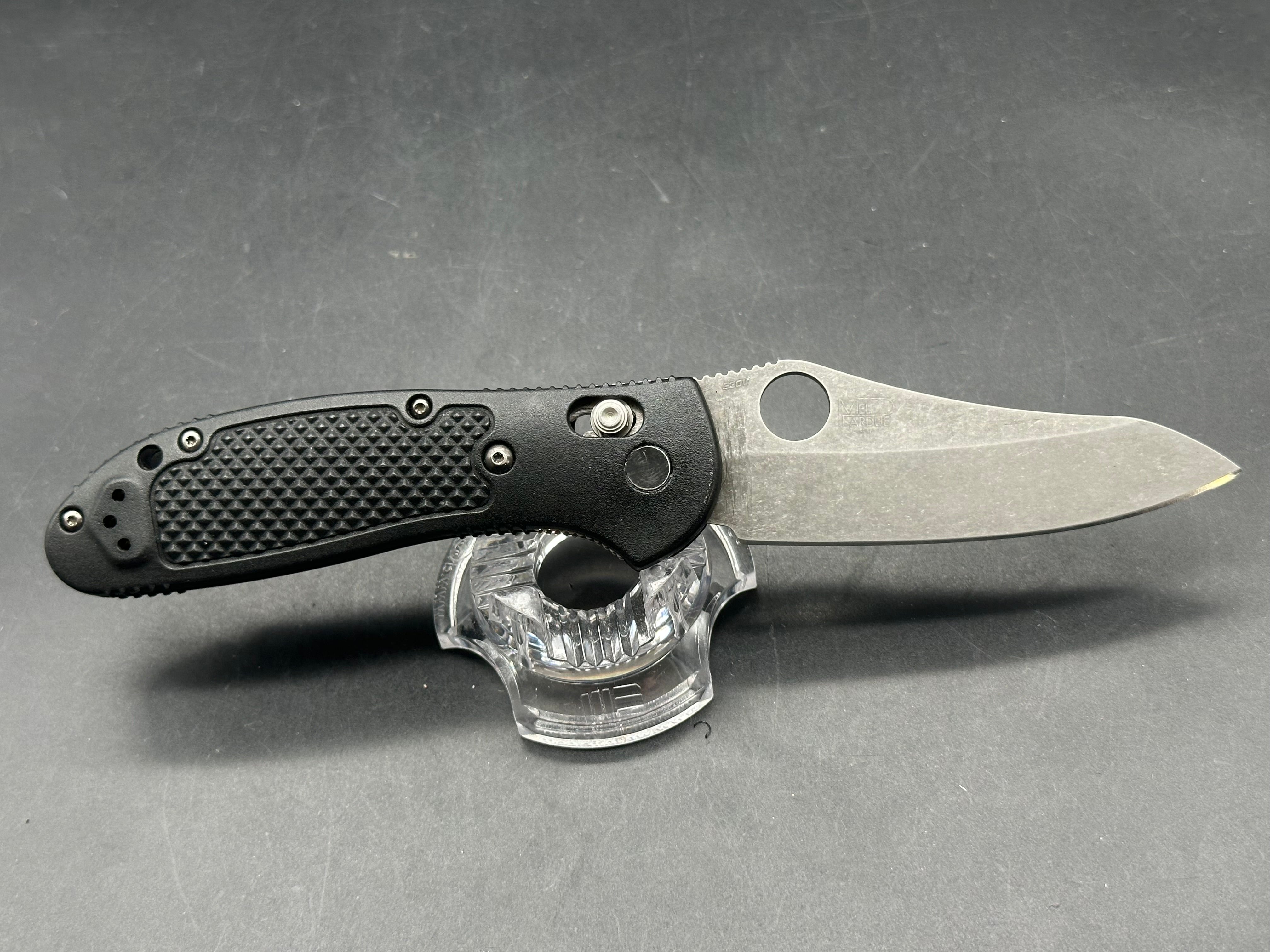 Benchmade Griptilian S30V with custom stonewash finish, FRN handles