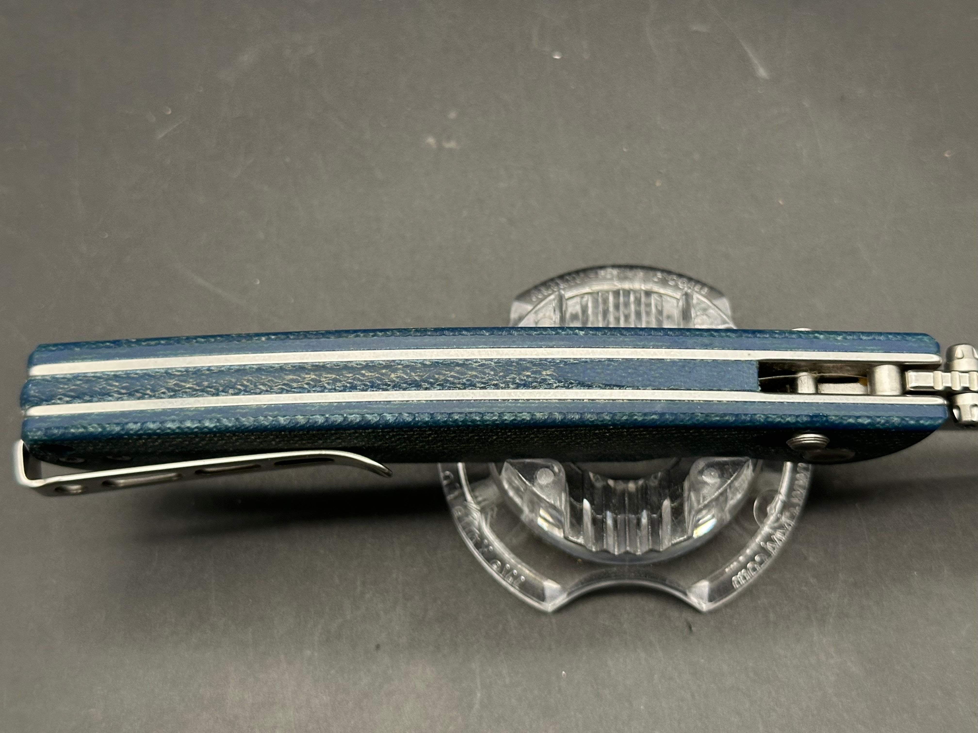 Real steel - pathfinder folder 14c28n denim micarta