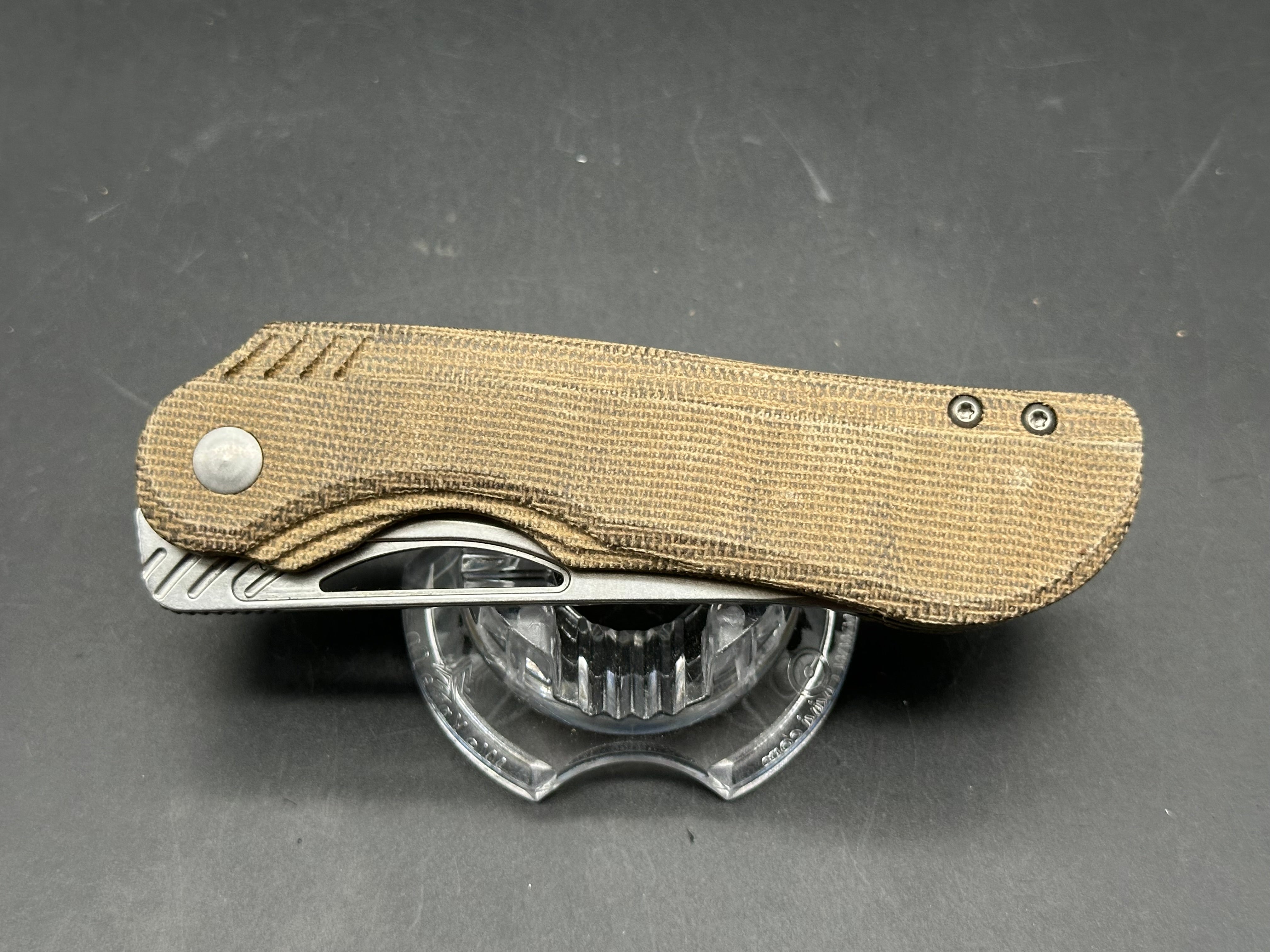 Kizer Kobold 2.0 Liner Lock Knife Green Micarta (3.66" Stonewash)