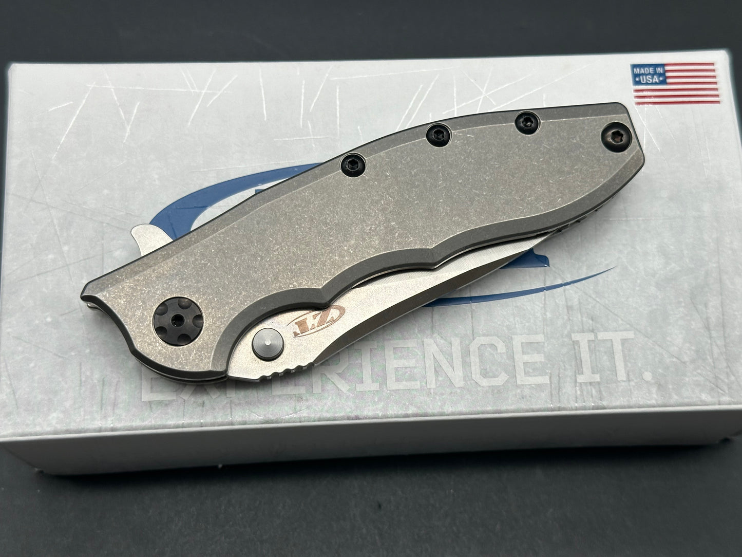 Zero Tolerance Hinderer 0562TI Frame Lock Knife Titanium (3.5" Satin 20CV)