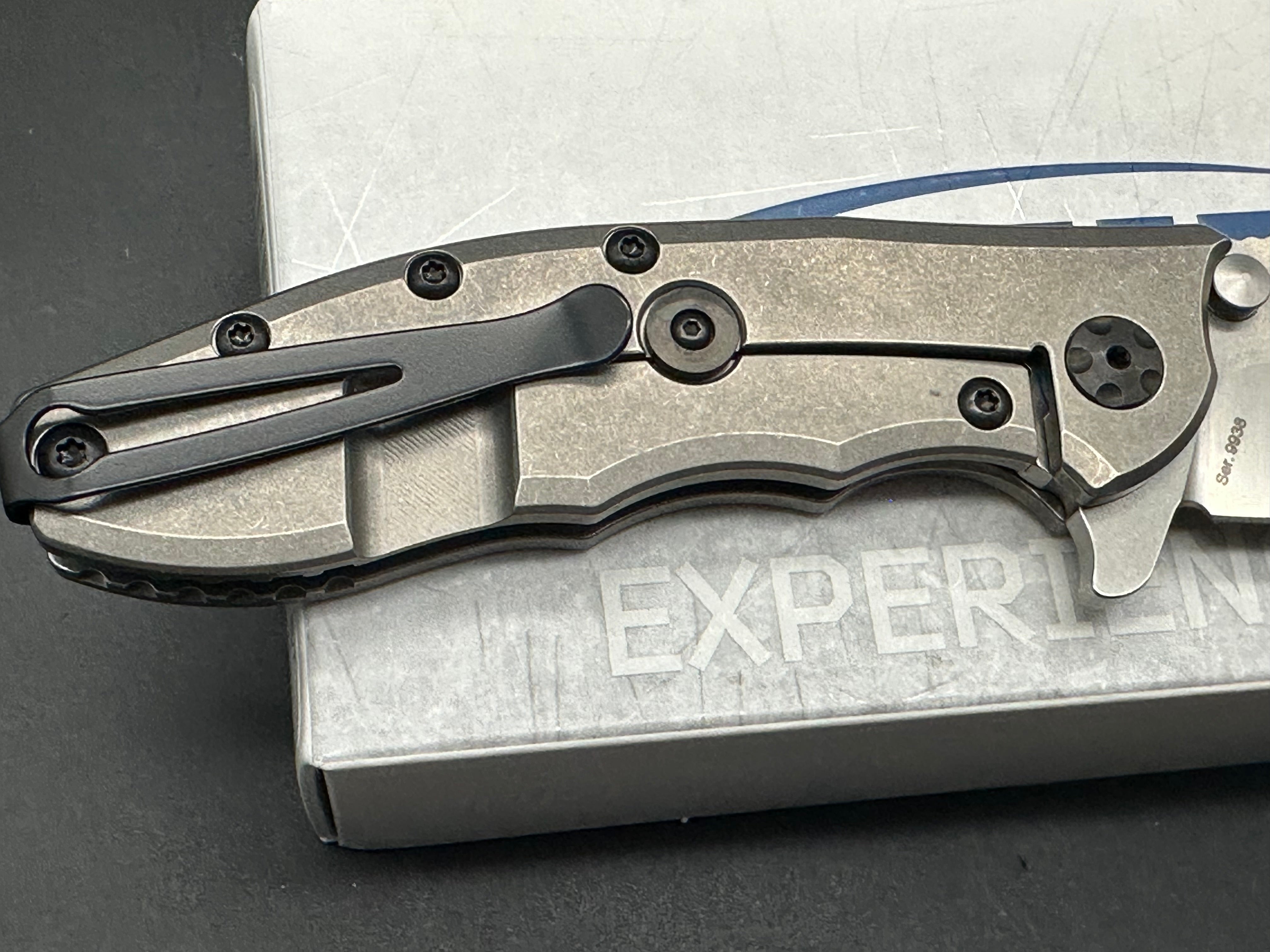 Zero Tolerance Hinderer 0562TI Frame Lock Knife Titanium (3.5" Satin 20CV)