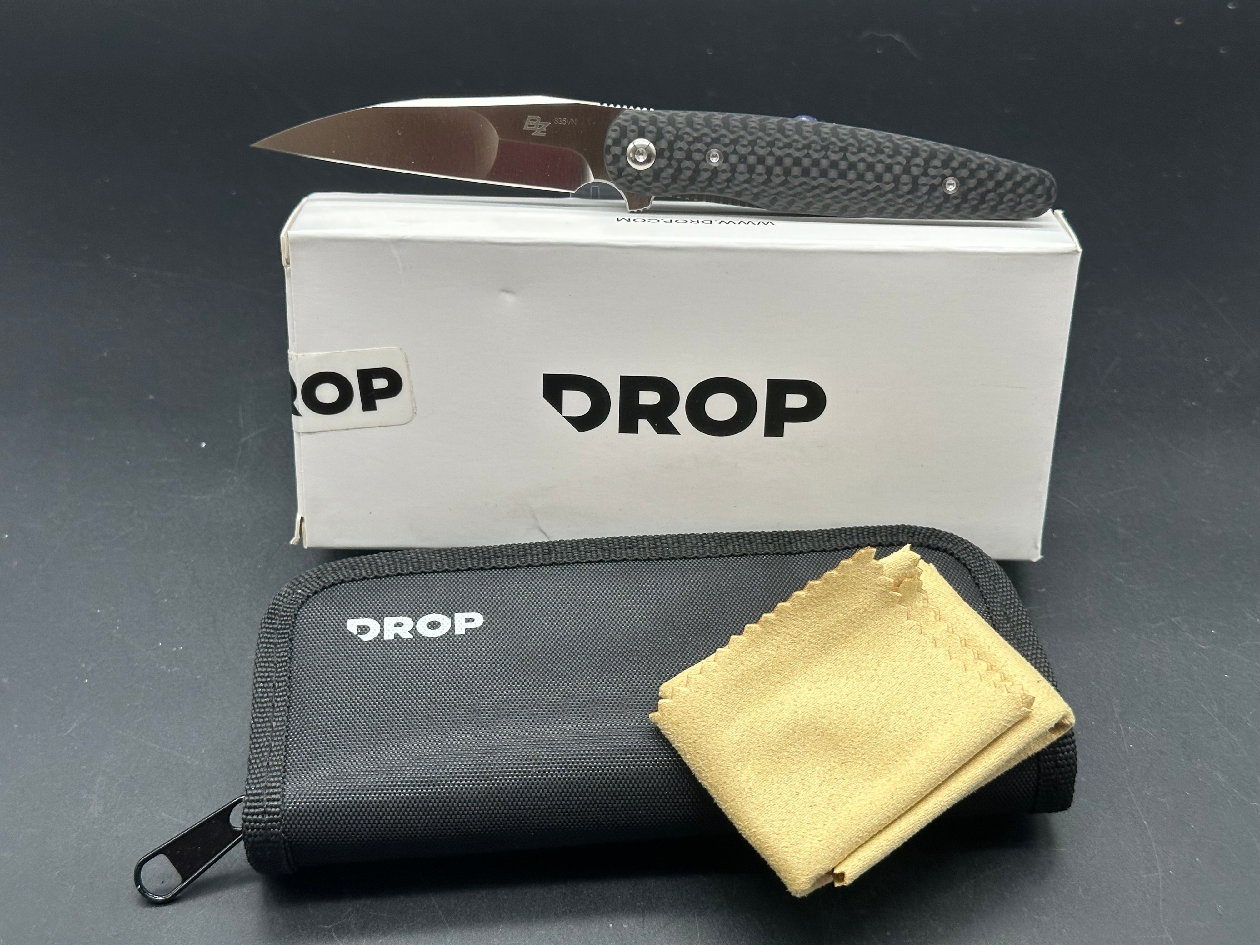 Drop Brad Zinker Dogtooth - S35VN, Carbon Fiber handle