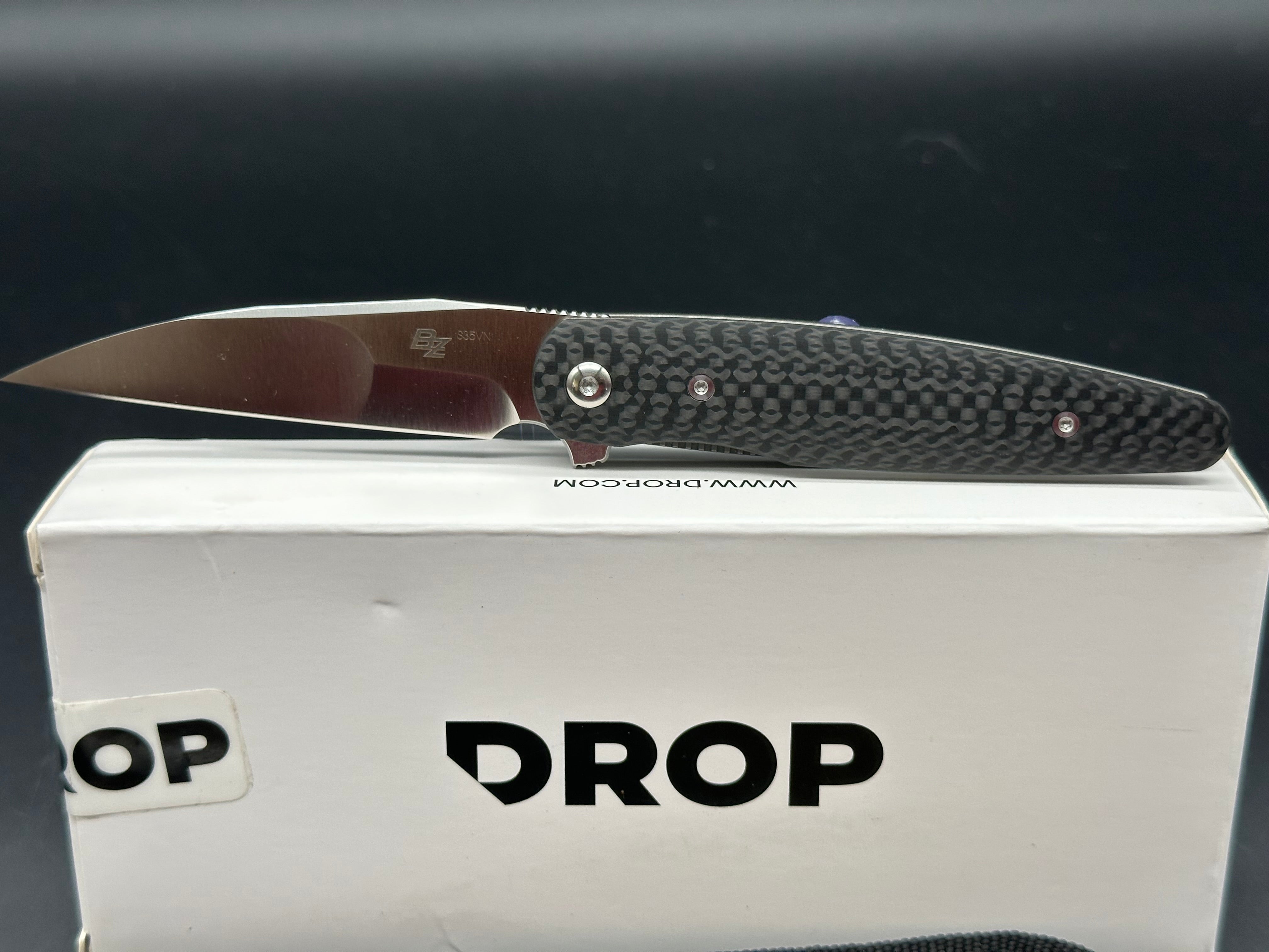 Drop Brad Zinker Dogtooth - S35VN, Carbon Fiber handle