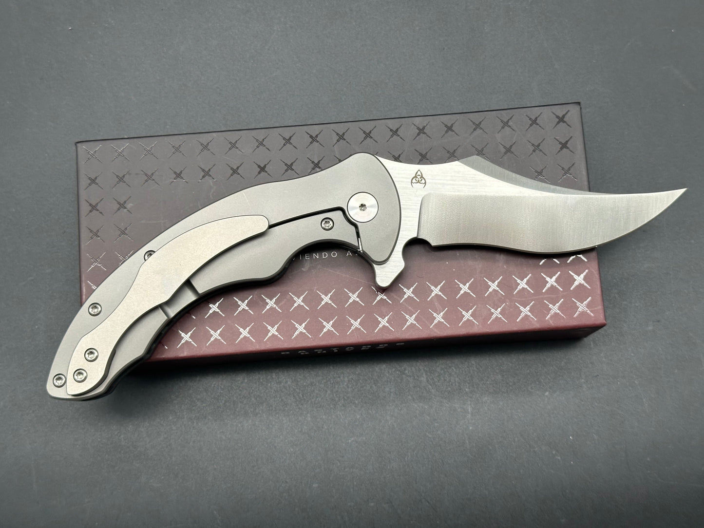 Bastard Knives BAAL titanium frame/CF scale w/N690 blade