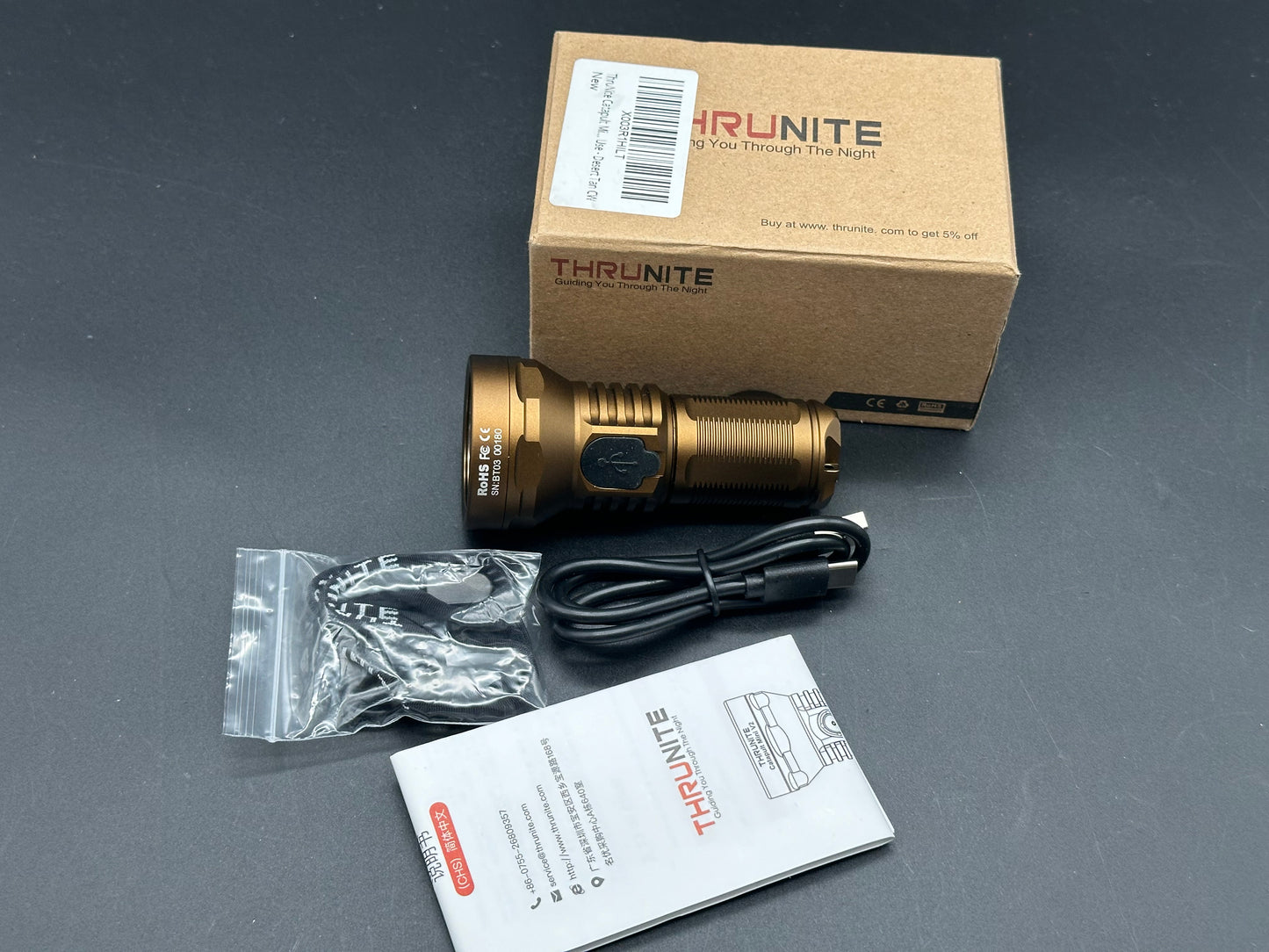 ThruNite Catapult Mini V2 1100 lumen rechargeable flashlight