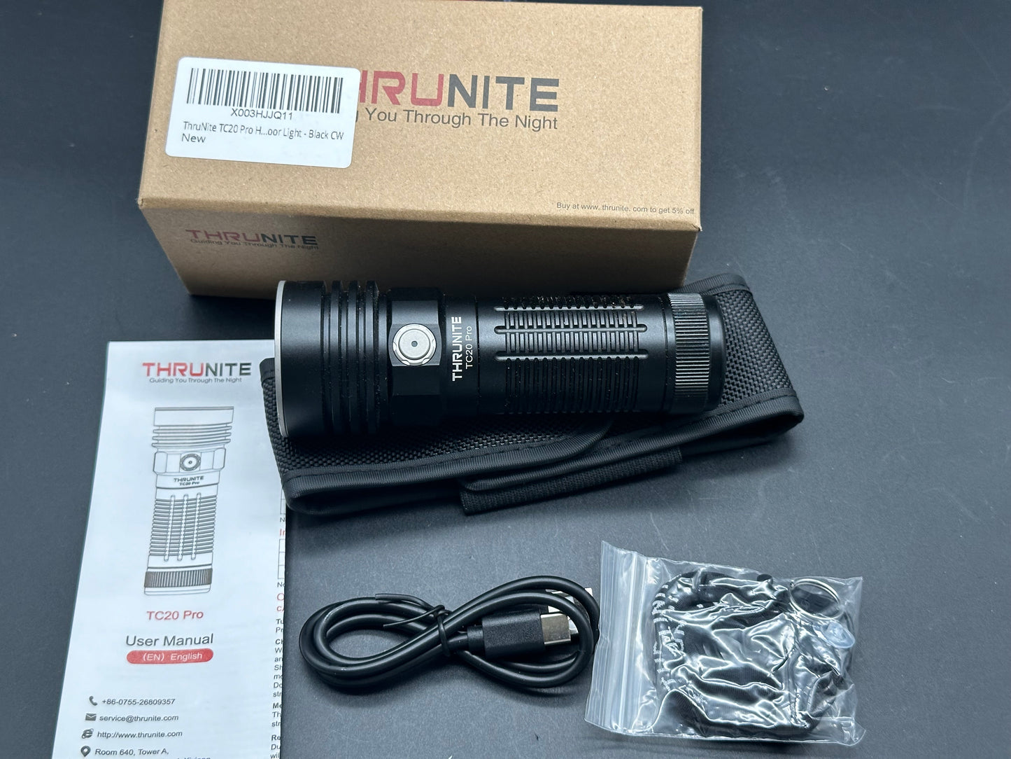 ThruNite TC20 Pro 3200 lumen rechargeable flashlight