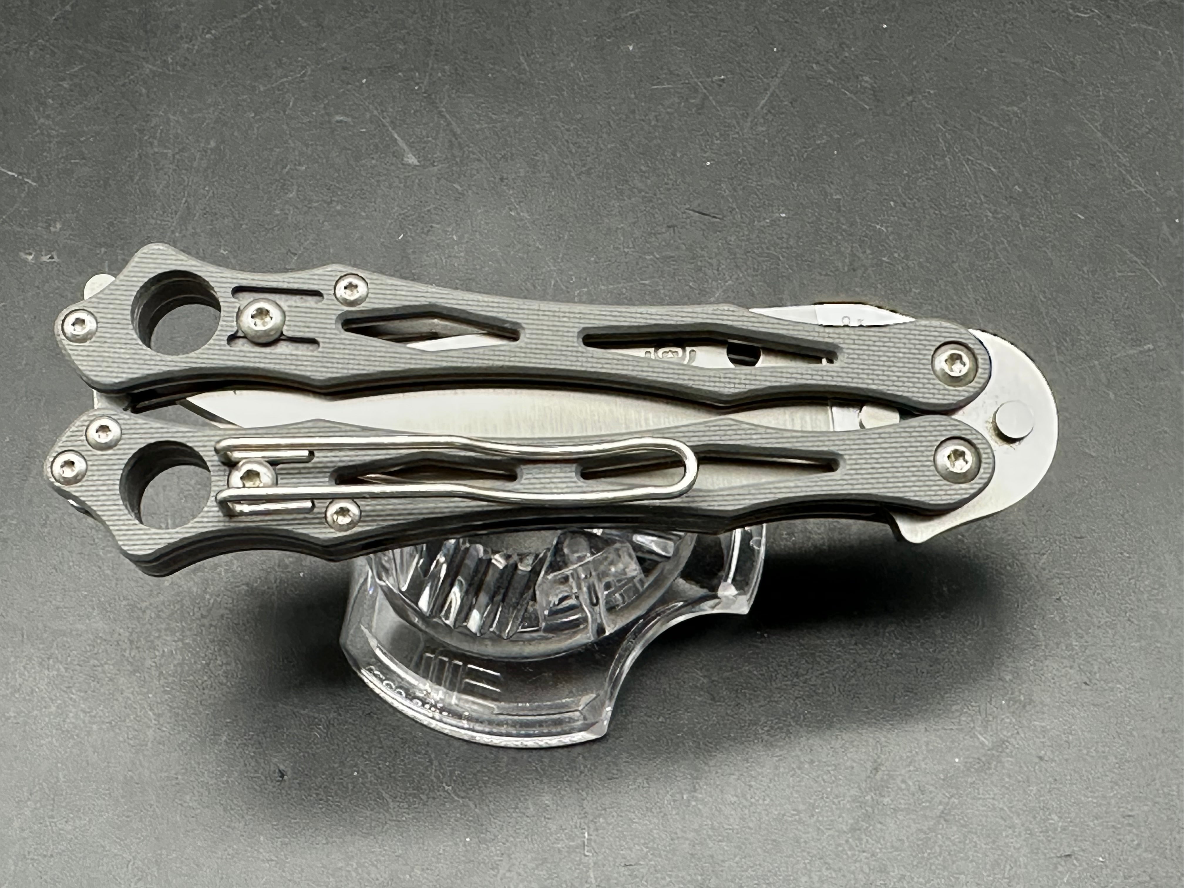 Spyderco Smallfly Gray G-10 CPM-Cruwear blade, RARE