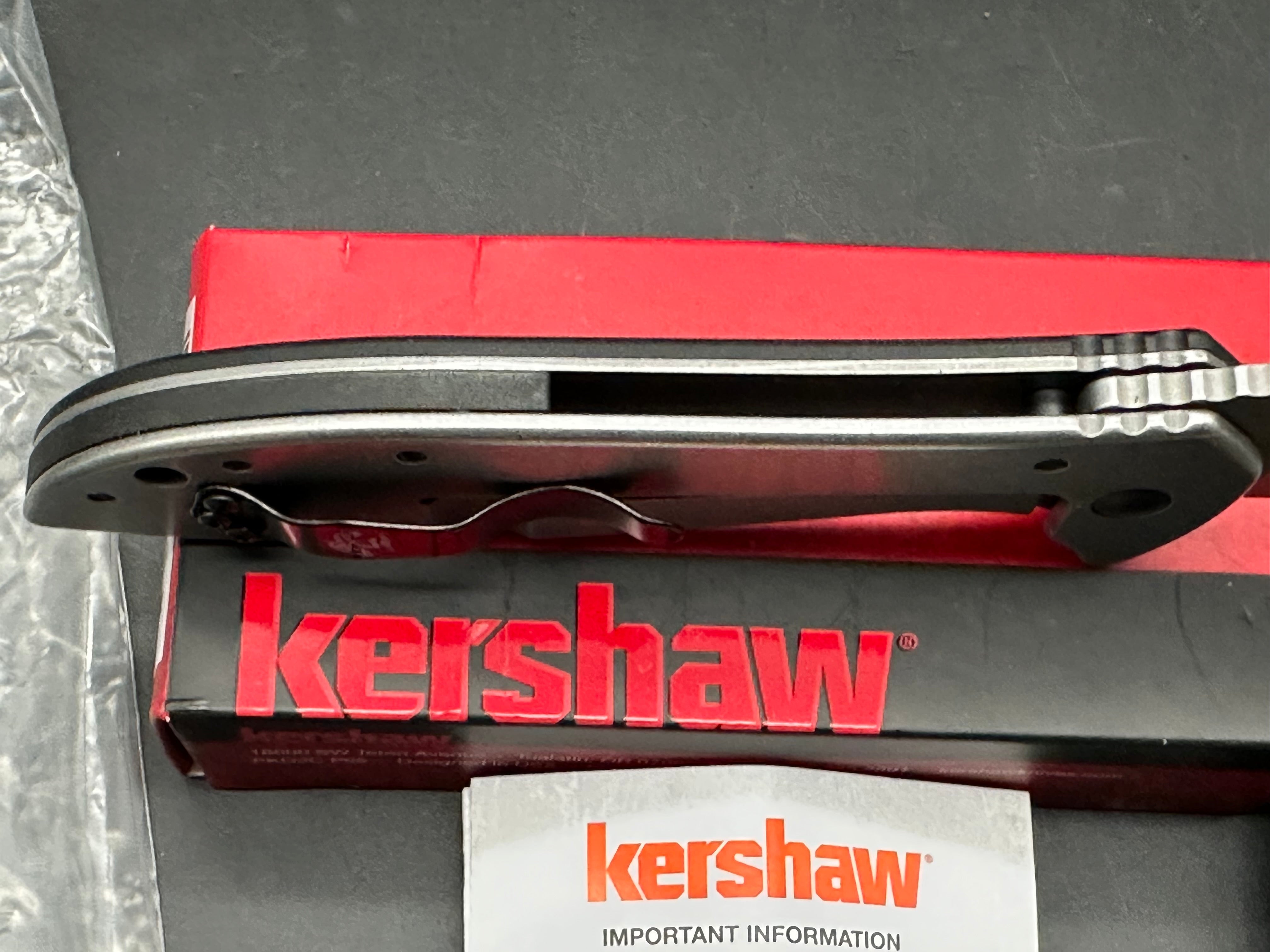 Kershaw Emerson CQC-4KXL Frame Lock Knife (3.9" Stonewash)