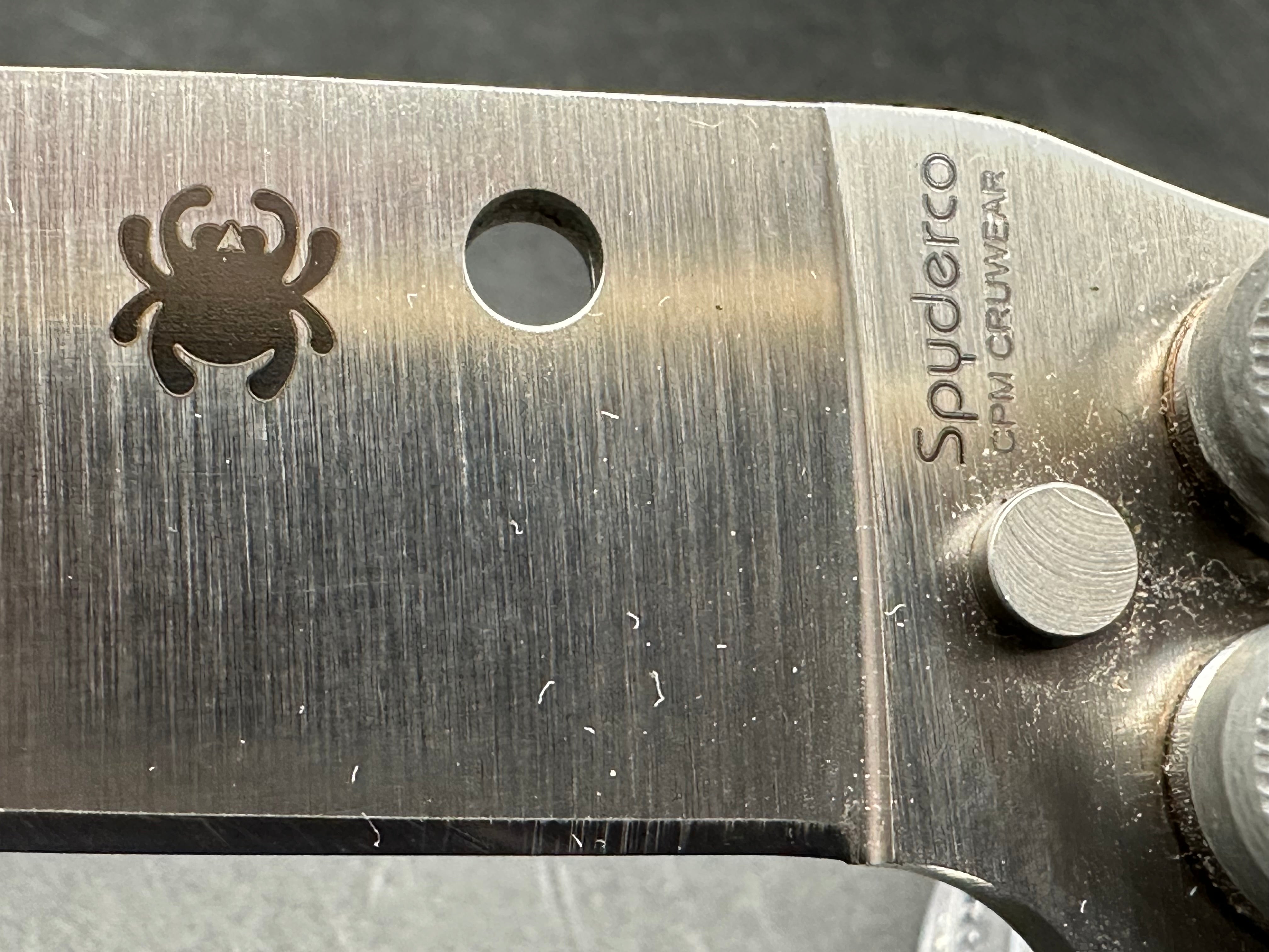 Spyderco Smallfly Gray G-10 CPM-Cruwear blade, RARE
