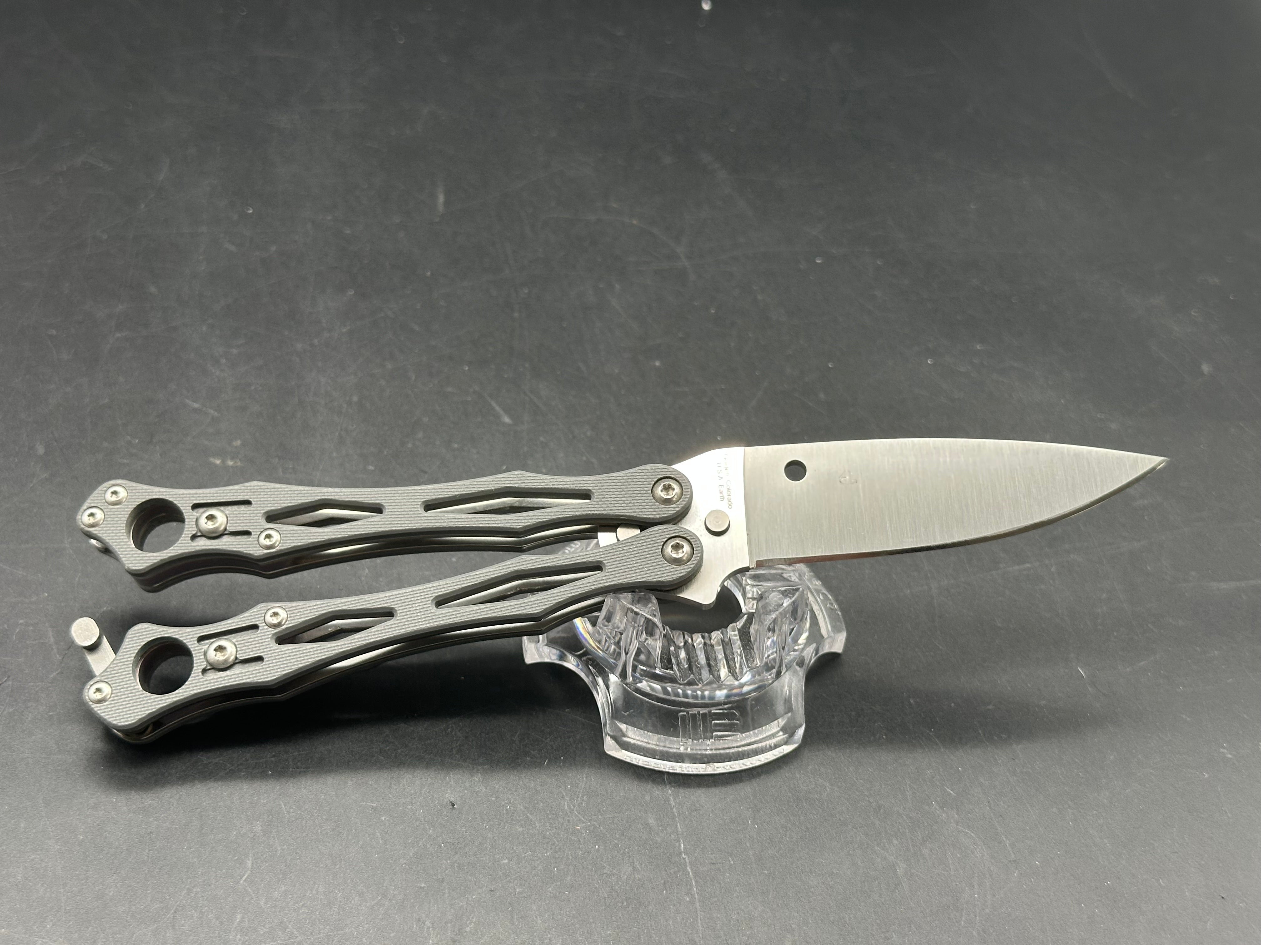 Spyderco Smallfly Gray G-10 CPM-Cruwear blade, RARE