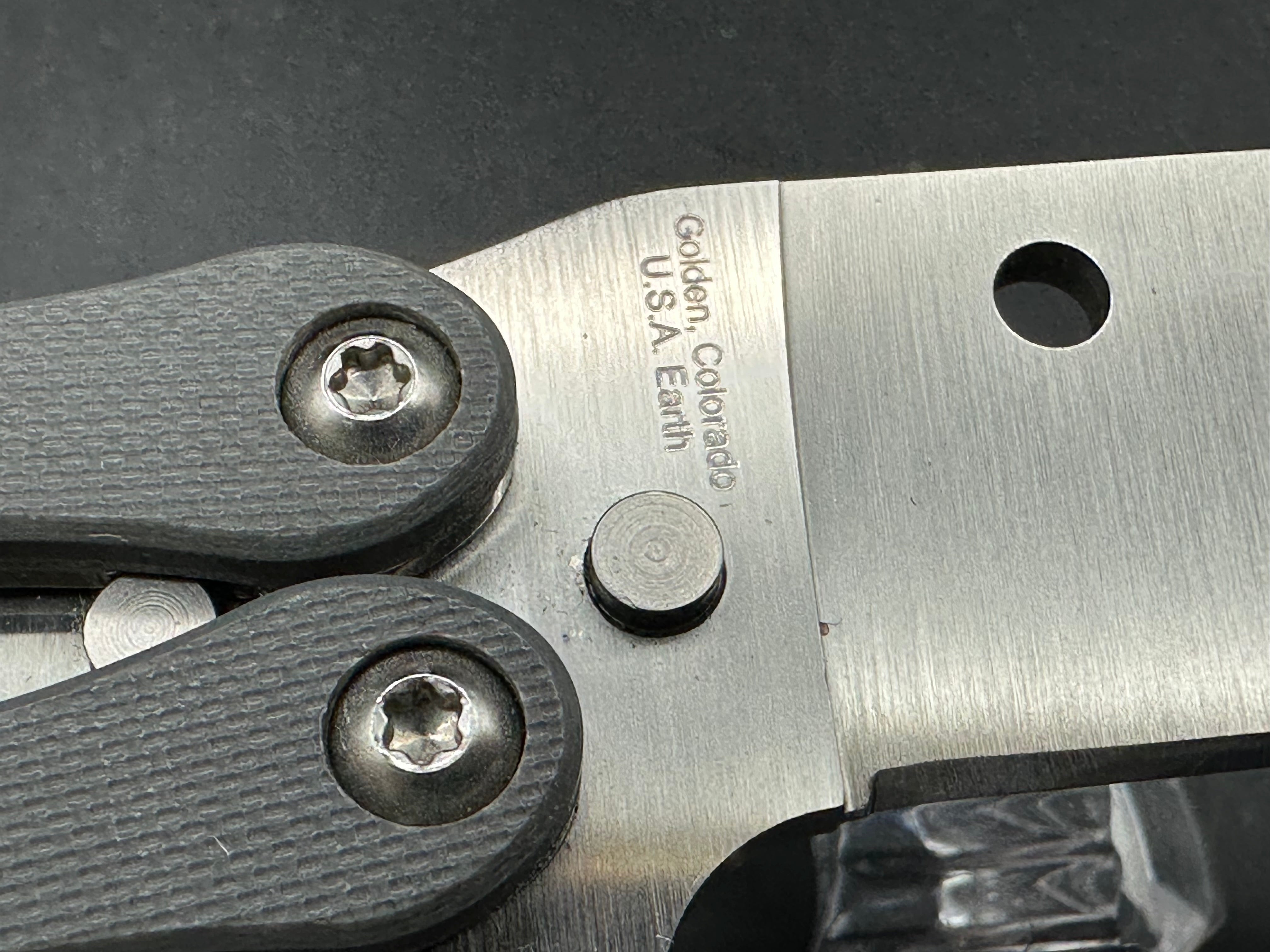 Spyderco Smallfly Gray G-10 CPM-Cruwear blade, RARE