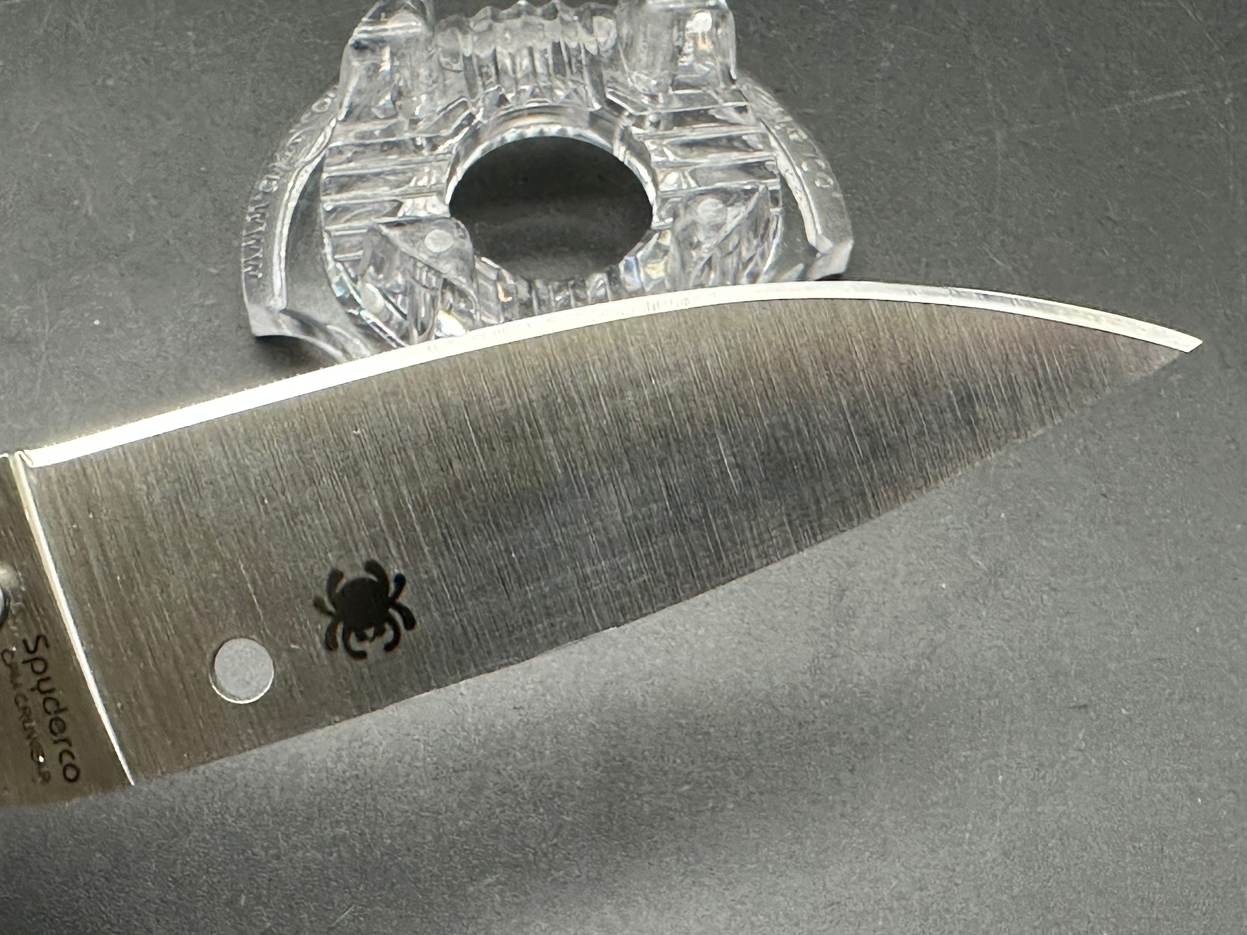 Spyderco Smallfly Gray G-10 CPM-Cruwear blade, RARE
