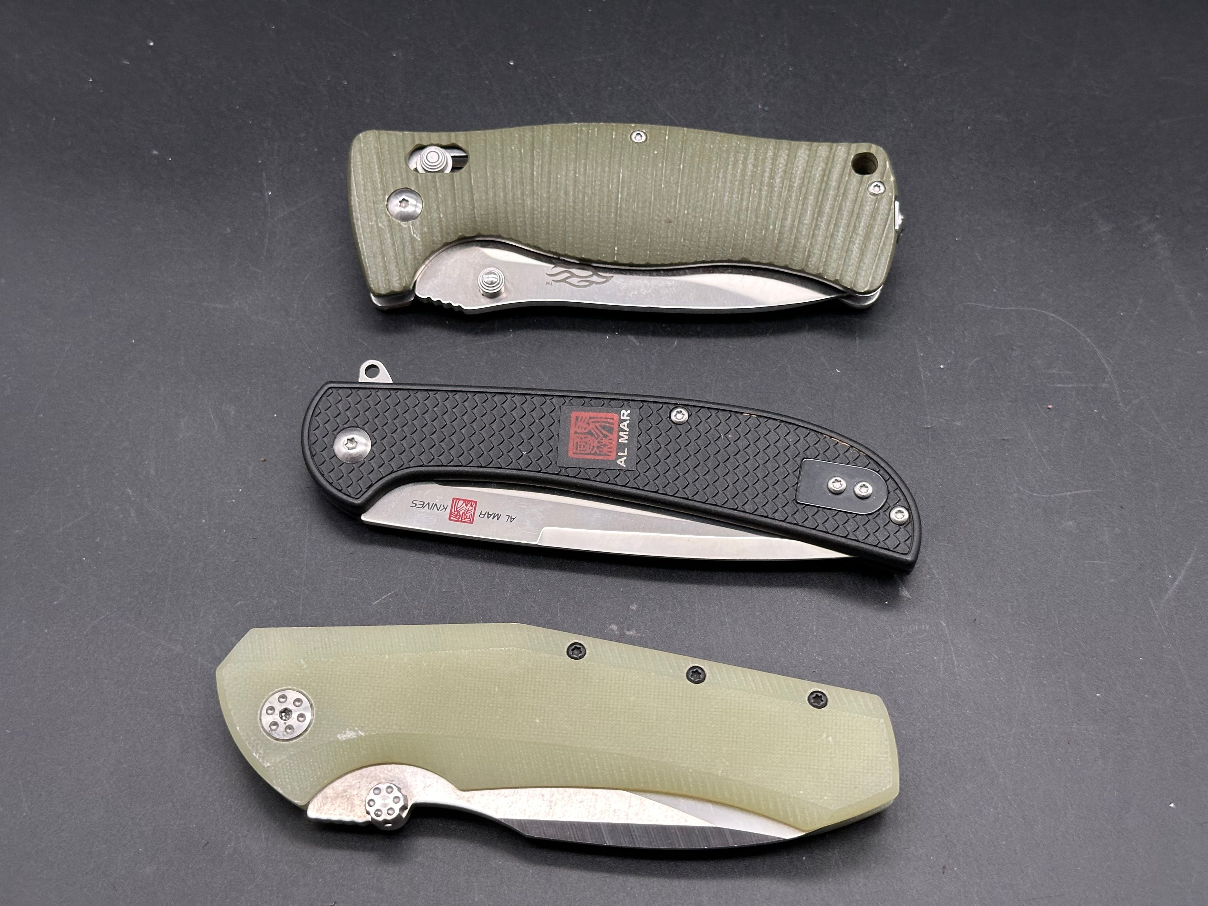 3 knife deal Al Mar, Ganzo & Unknown