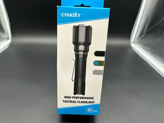 Cyansky K3 V2 2000 lumen rechargeable flashlight