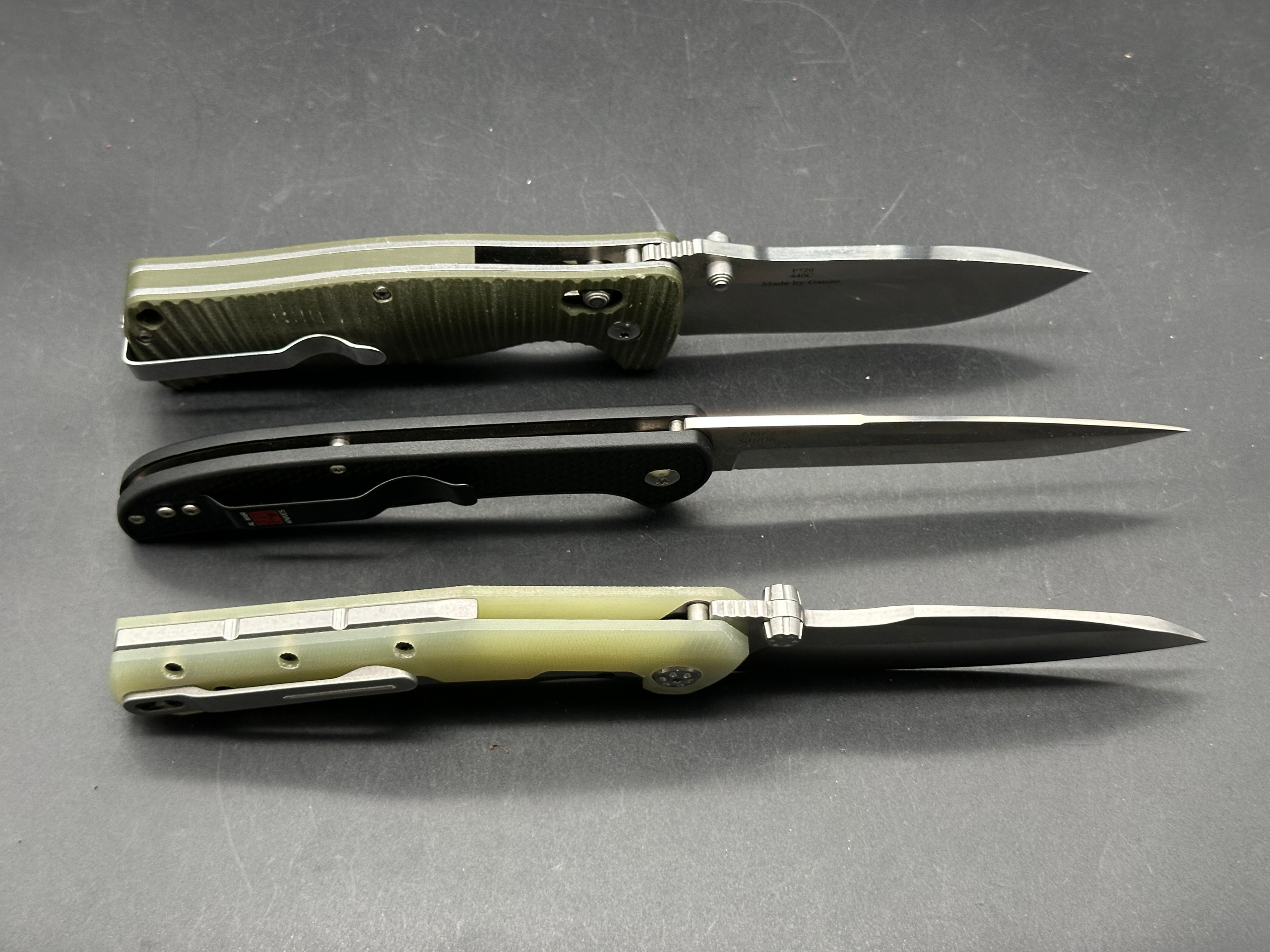 3 knife deal Al Mar, Ganzo & Unknown