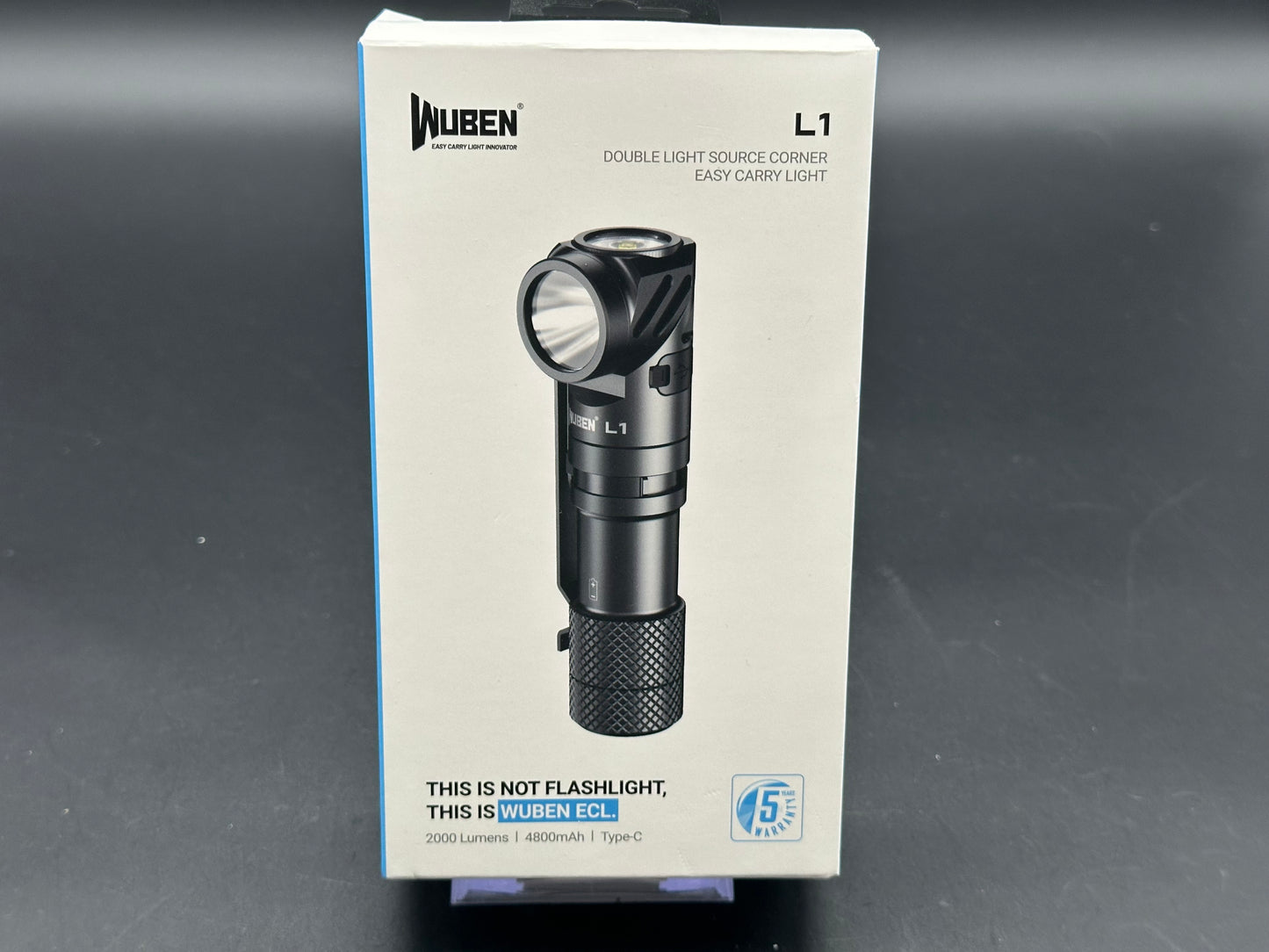 Wuben L1 2000 lumen rechargeable flashlight