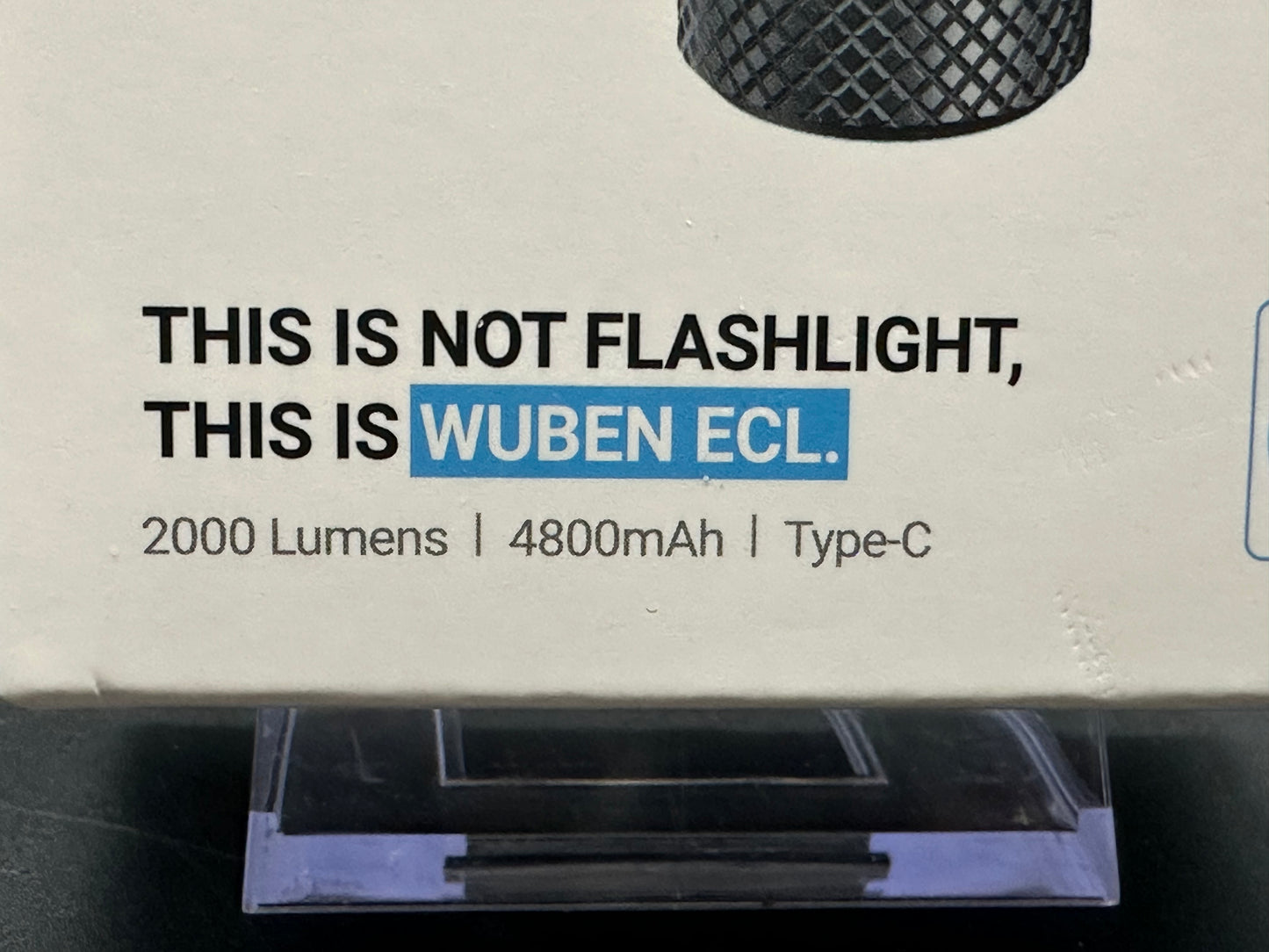 Wuben L1 2000 lumen rechargeable flashlight