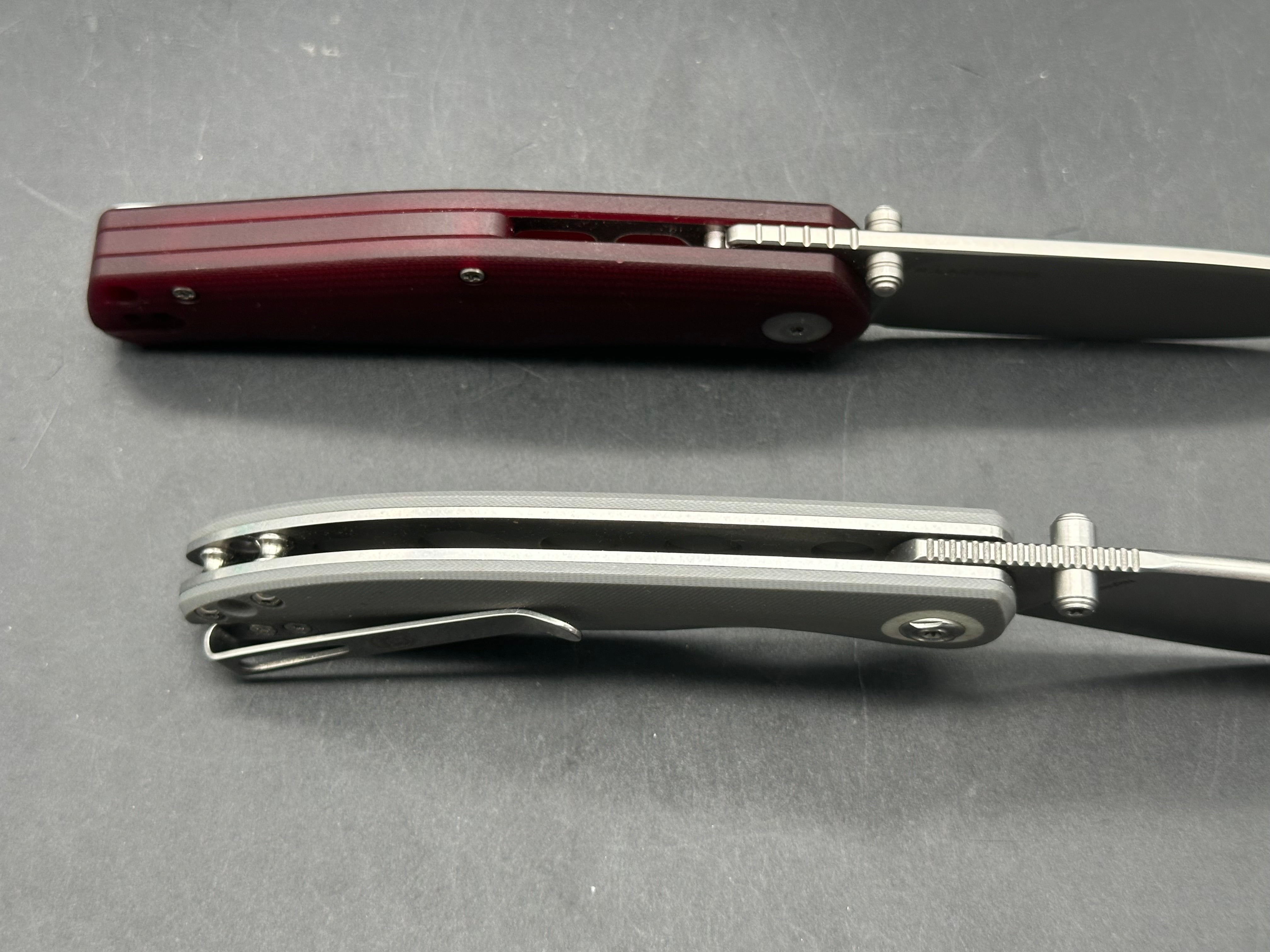 2 knife Bundle Civivi Sokoke 14C28N & Vosteed Nightshade Nitro V and gray G-10 scales