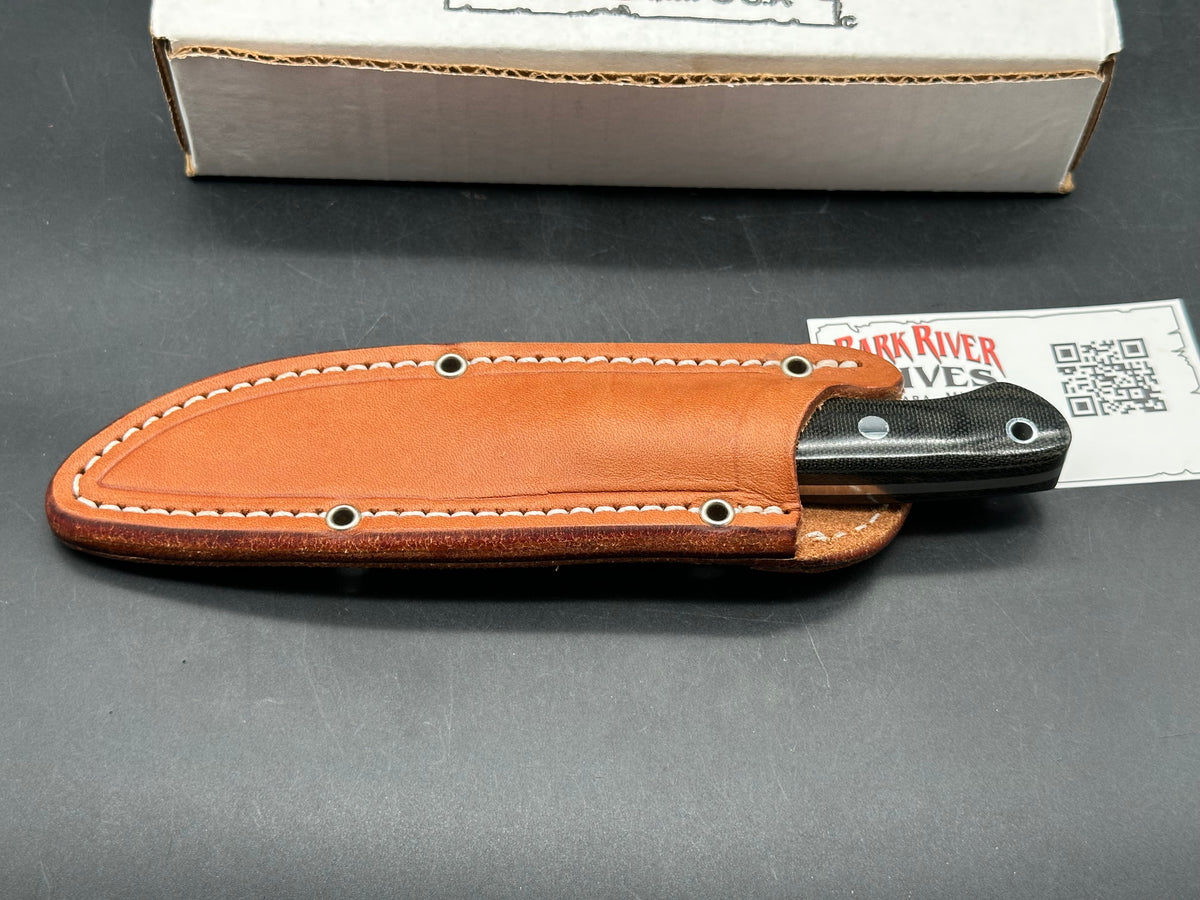 Bark River Mini-Aurora CPM-3V black canvas micarta