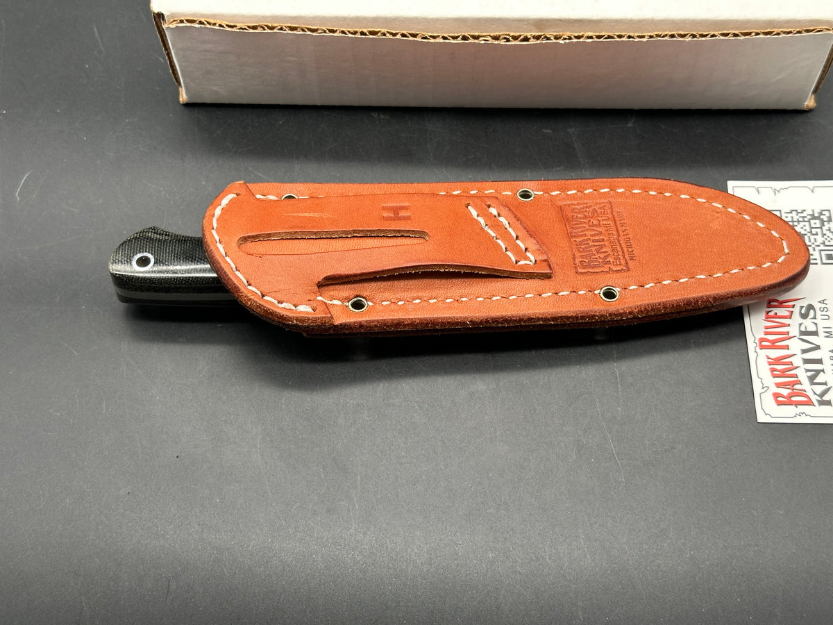 Bark River Mini-Aurora CPM-3V black canvas micarta