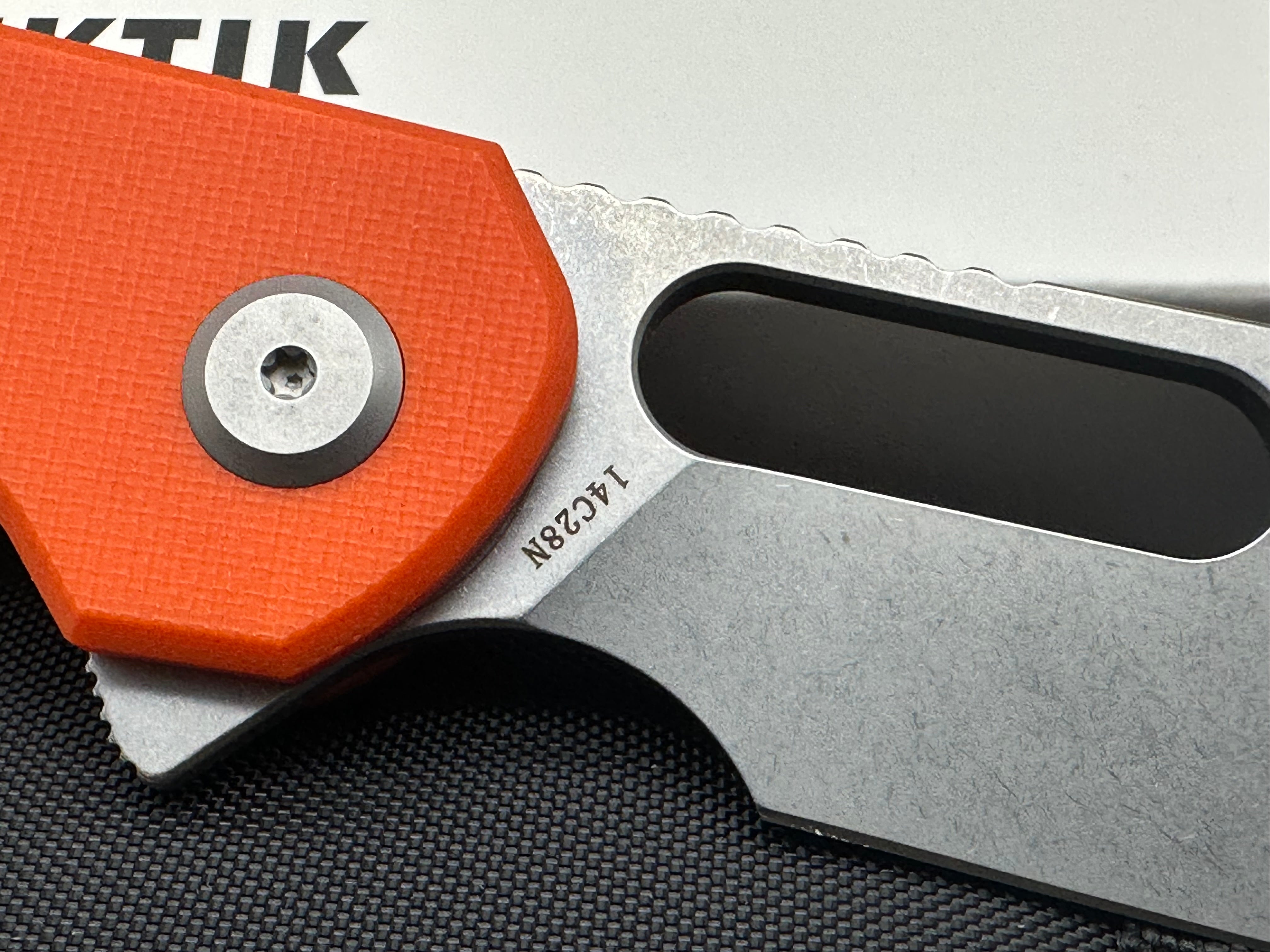 Eutektik Trinity Orange G10 Stonewashed - New in box from Eutektik knives plus LTK Koozie/Patch & Sticker w/each knife