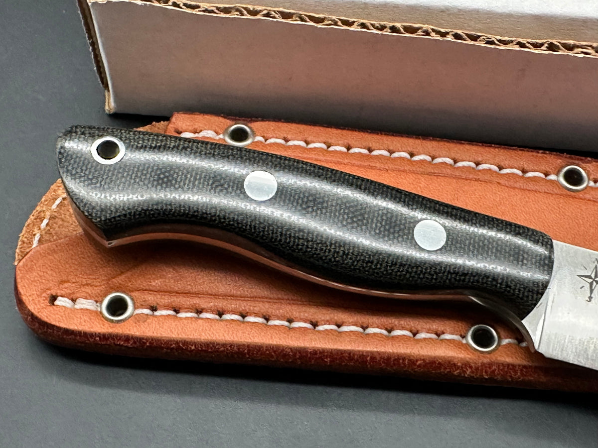 Bark River Mini-Aurora CPM-3V black canvas micarta