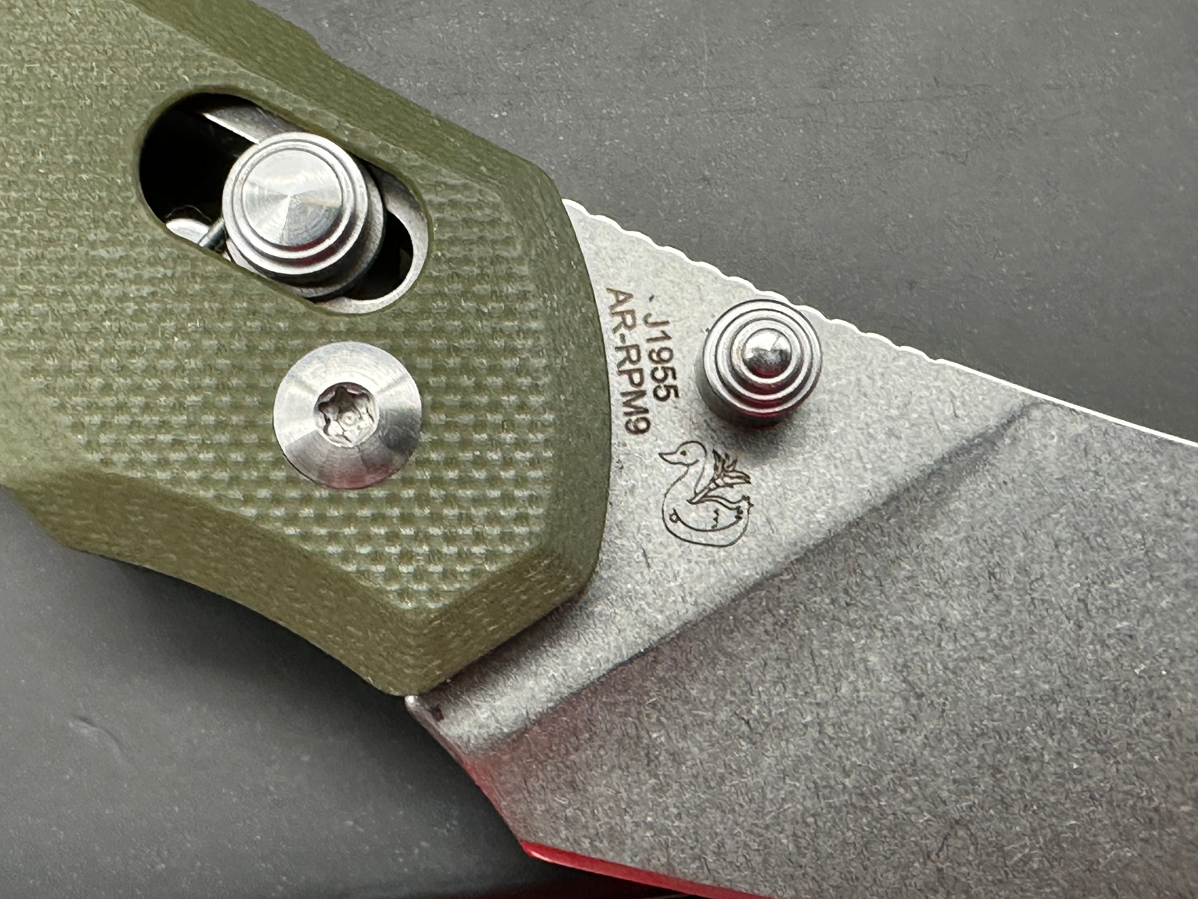 CJRB Nanner Crossbar Lock Knife Green G-10 (3.2" SW)