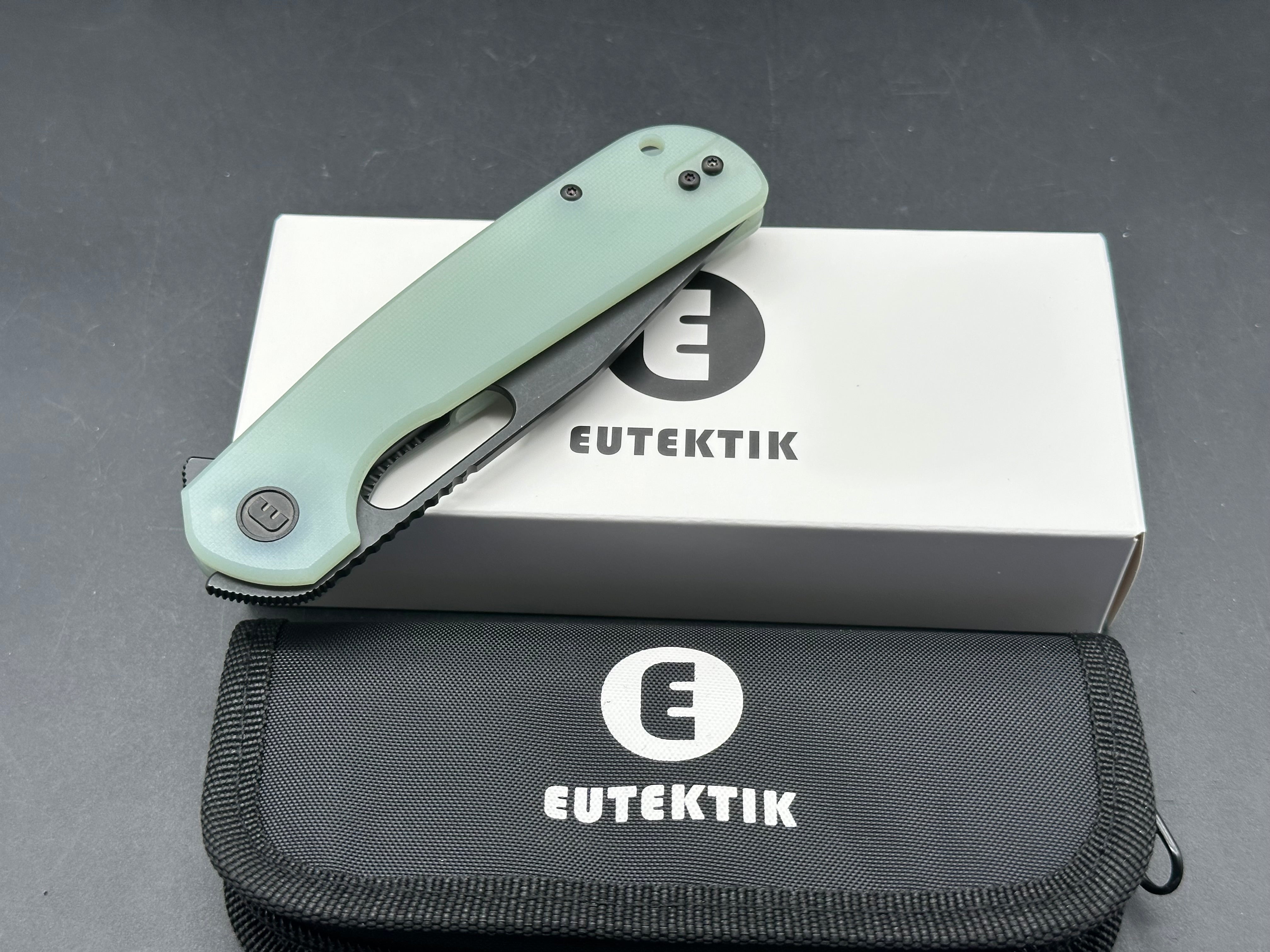 Eutektik Trinity Jade G10 - Blackwashed New in box from Eutektik knives plus LTK Koozie/Patch & Sticker w/each knife