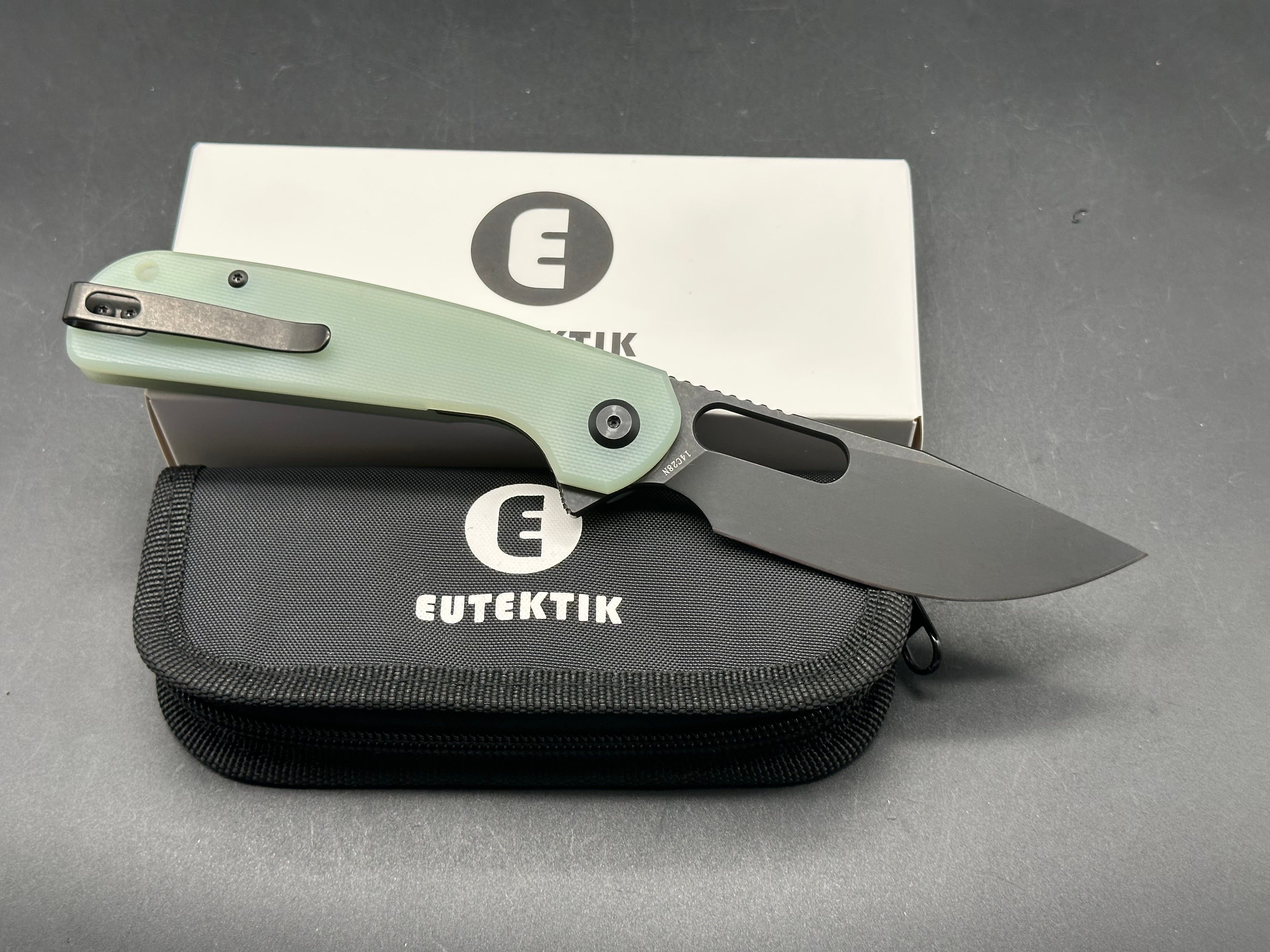 Eutektik Trinity Jade G10 - Blackwashed New in box from Eutektik knives plus LTK Koozie/Patch & Sticker w/each knife
