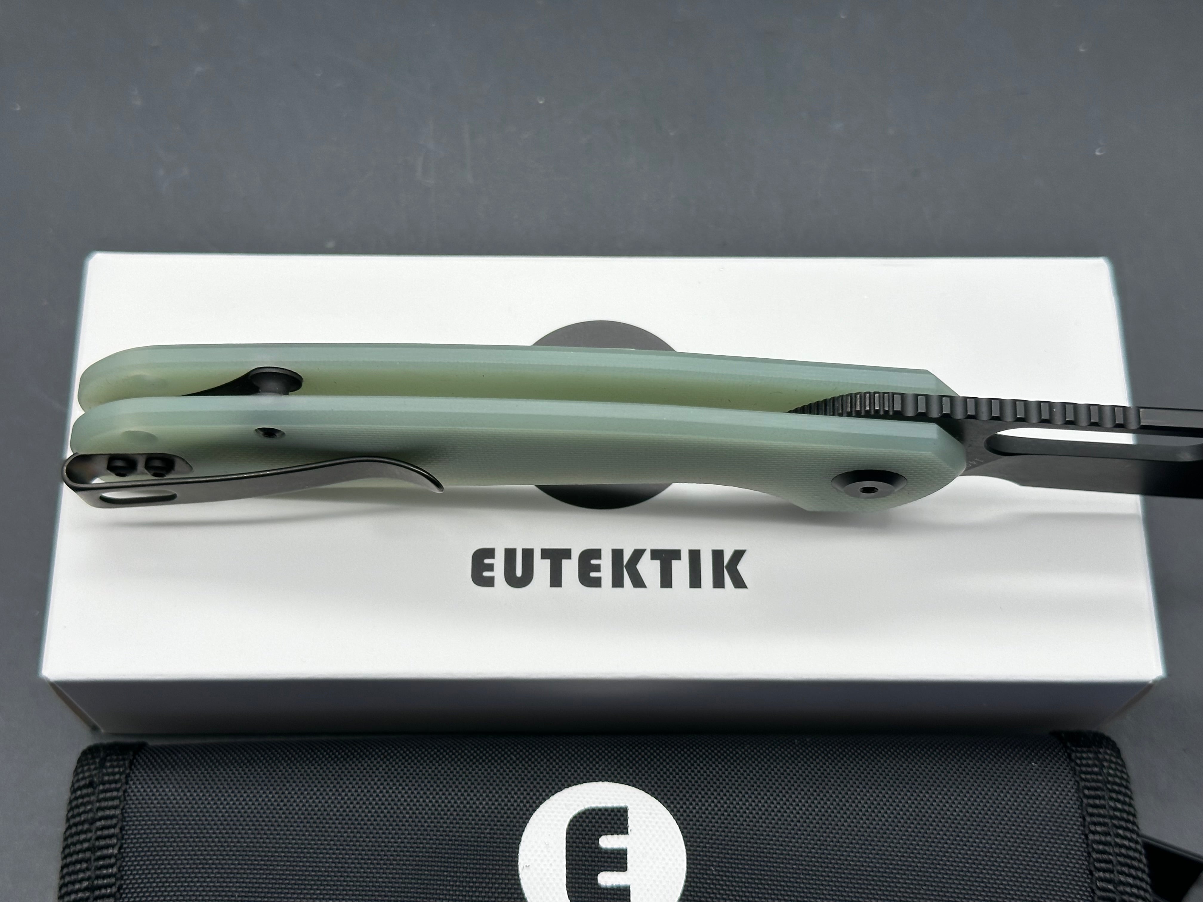 Eutektik Trinity Jade G10 - Blackwashed New in box from Eutektik knives plus LTK Koozie/Patch & Sticker w/each knife