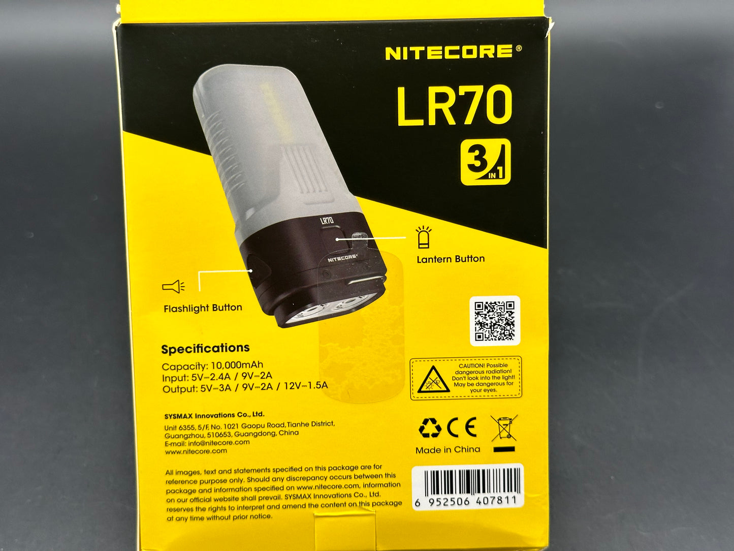 Nitecore LR70 3-in-1 3000 lumen USB-C Rechargeable Lantern Flashlight