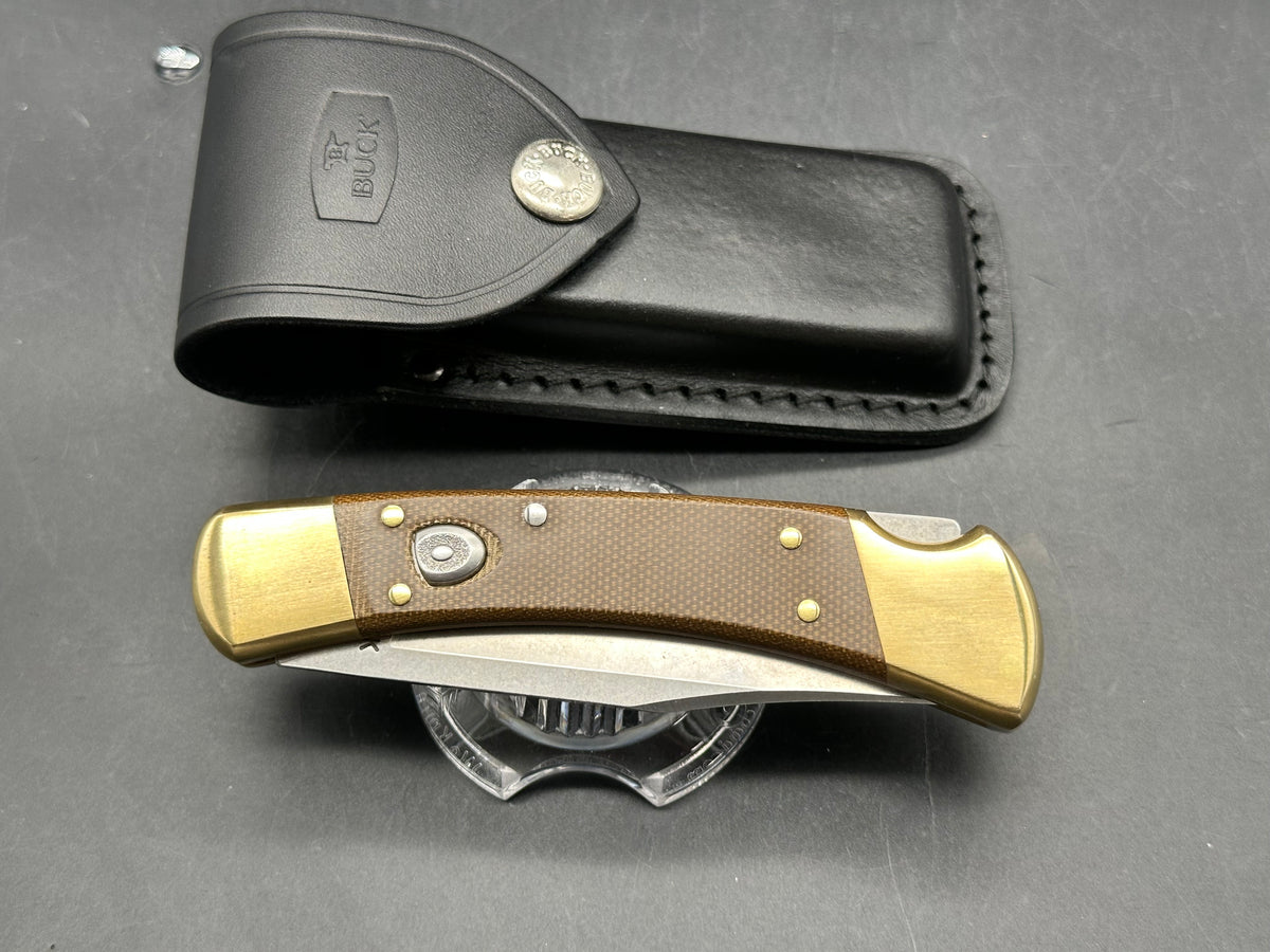 Buck 110 OD Green Micarta S30V Auto/Sheath