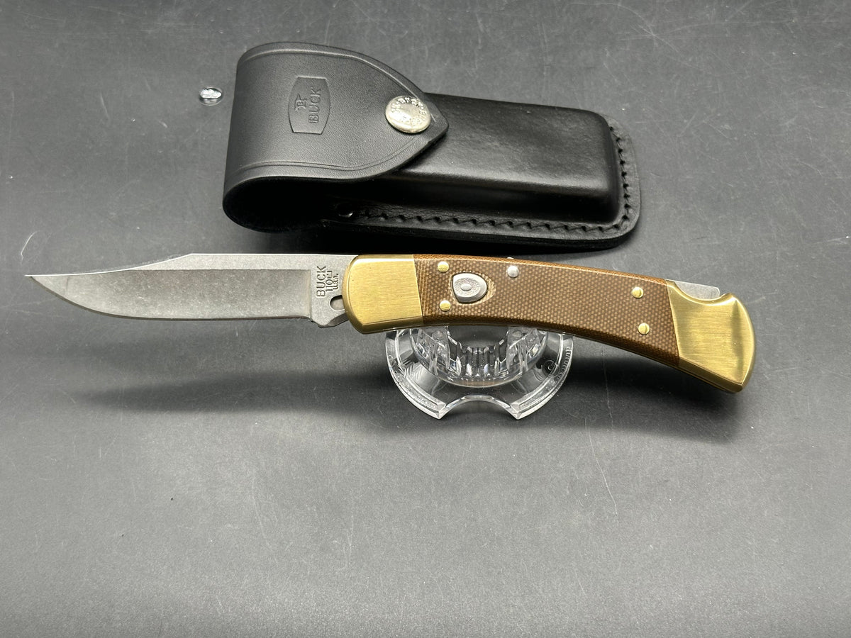 Buck 110 OD Green Micarta S30V Auto/Sheath