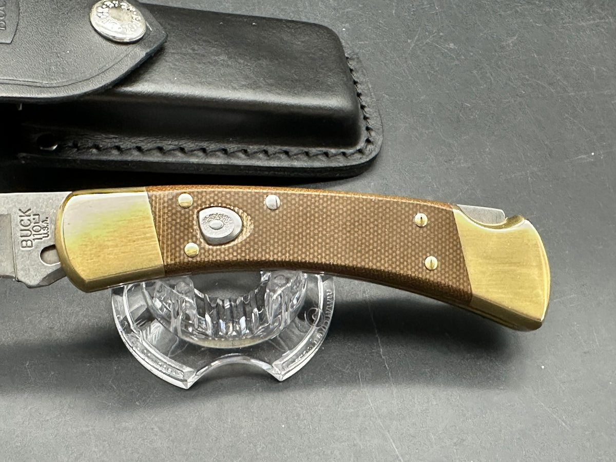 Buck 110 OD Green Micarta S30V Auto/Sheath