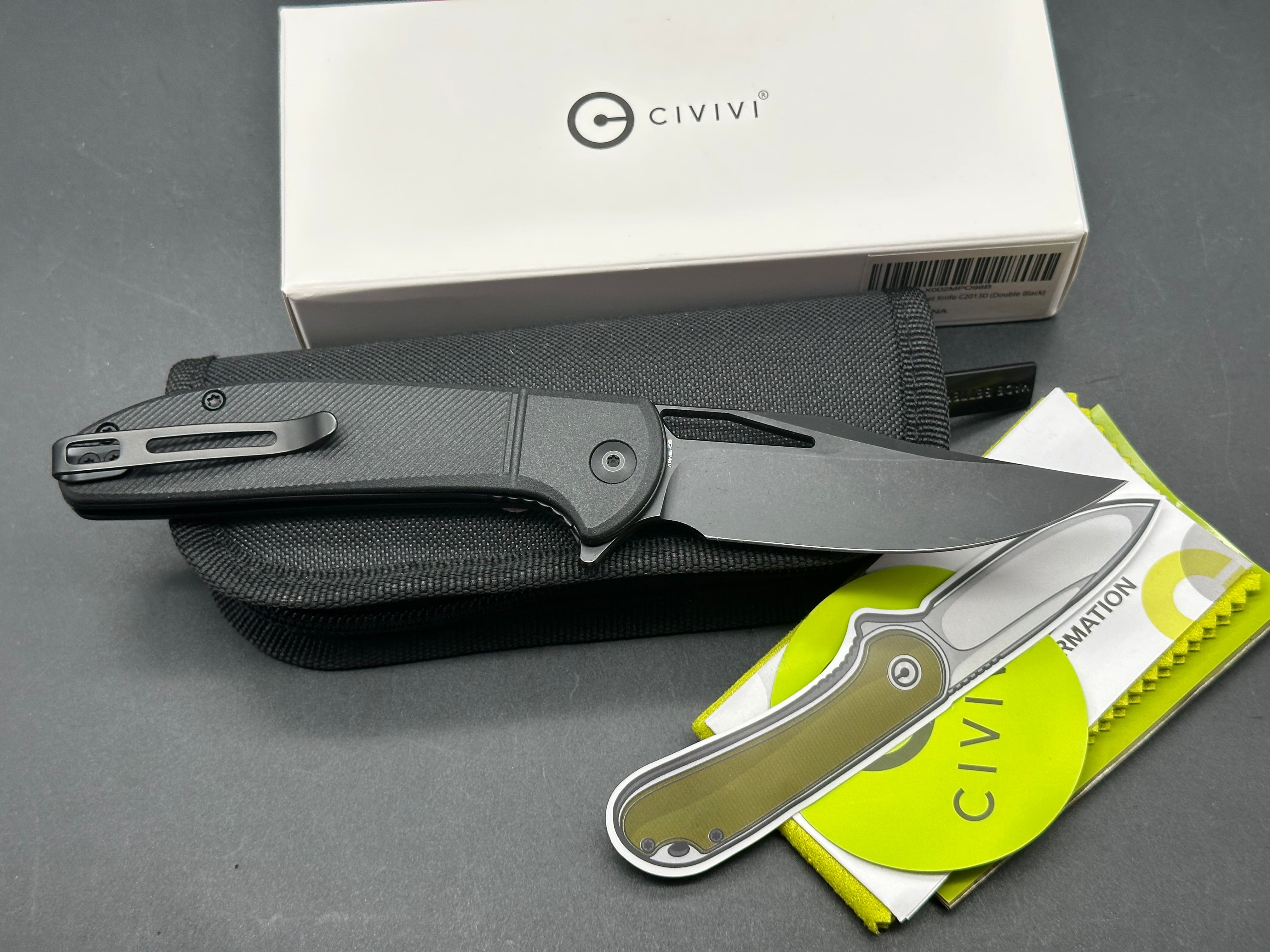 CIVIVI Ortis Liner Lock Knife Black FRN (3.25" Black Stonewash)