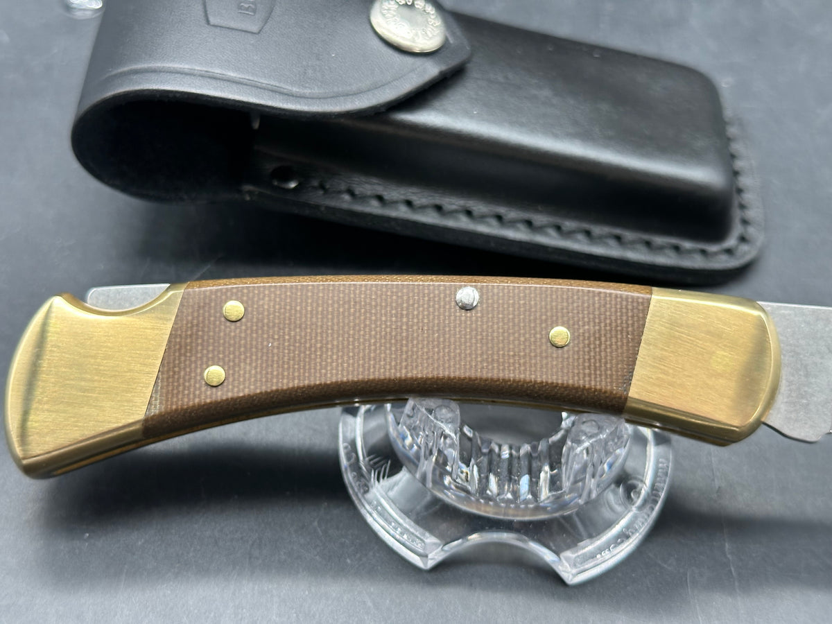 Buck 110 OD Green Micarta S30V Auto/Sheath