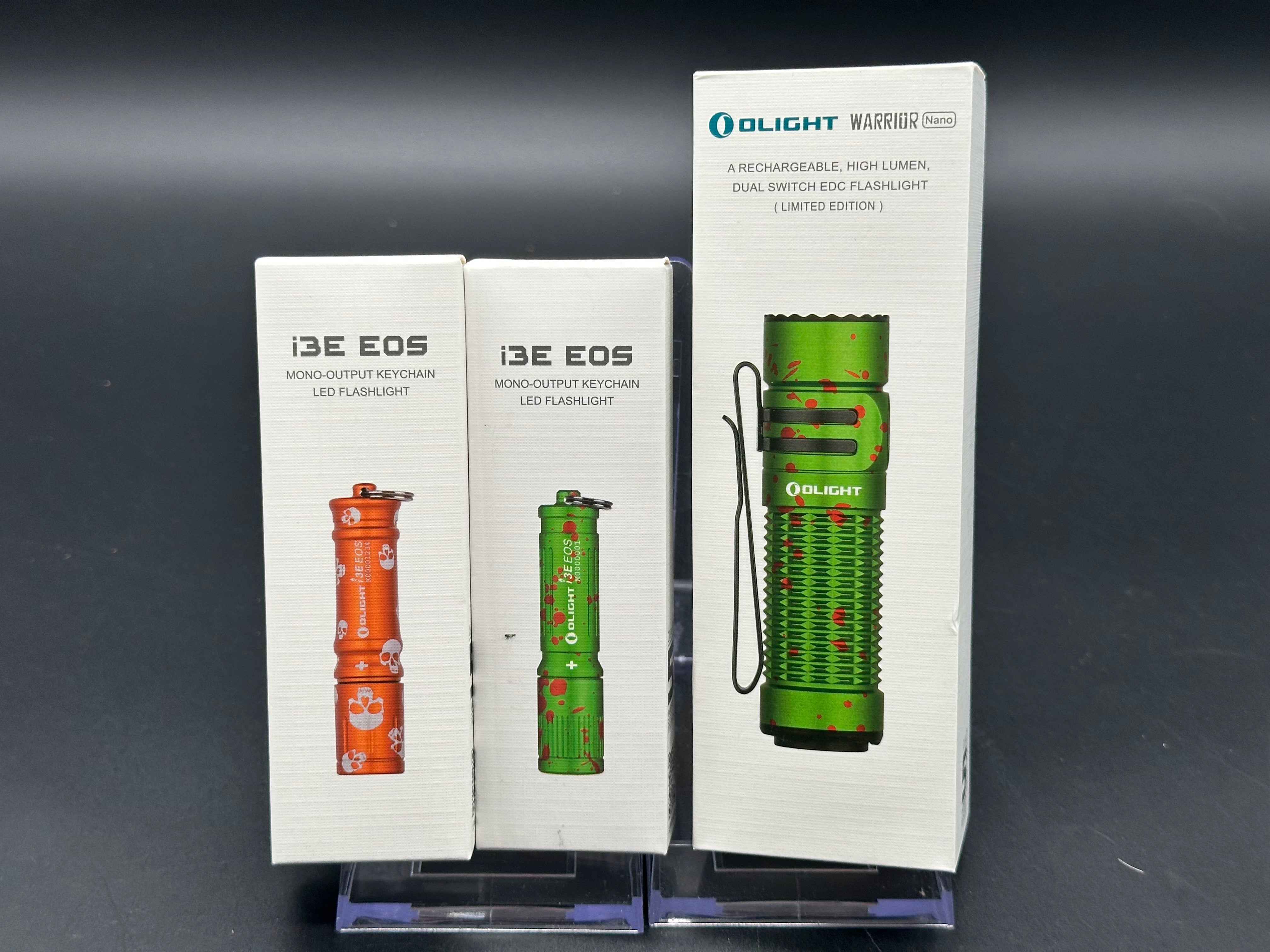 Olight Warrior Nano & 2 i3E flashlight bundle