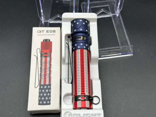 Olight Warrior Mini 2 & i3T Patriotic flashlight bundle