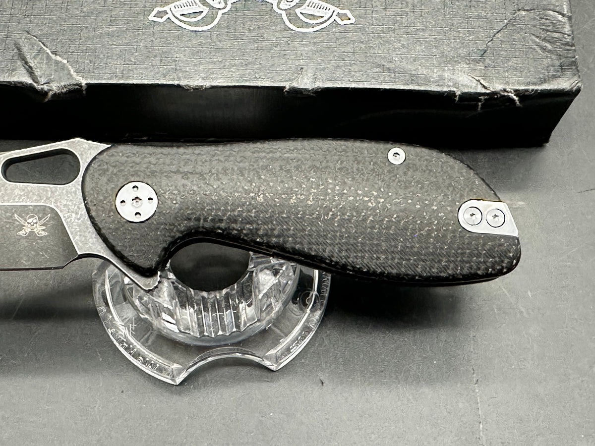 2 knife bundle Kizer Hidden Agenda 10V & Skallywag Mudskipper Black micarta