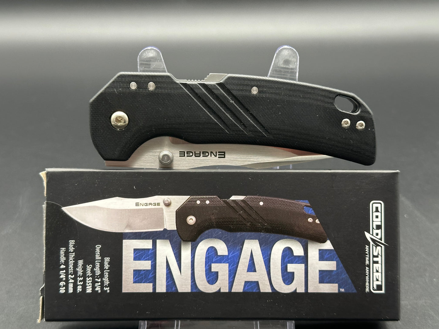 COLD STEEL ENGAGE ATLAS LOCK FOLDING KNIFE BLACK G10 HANDLE S35VN