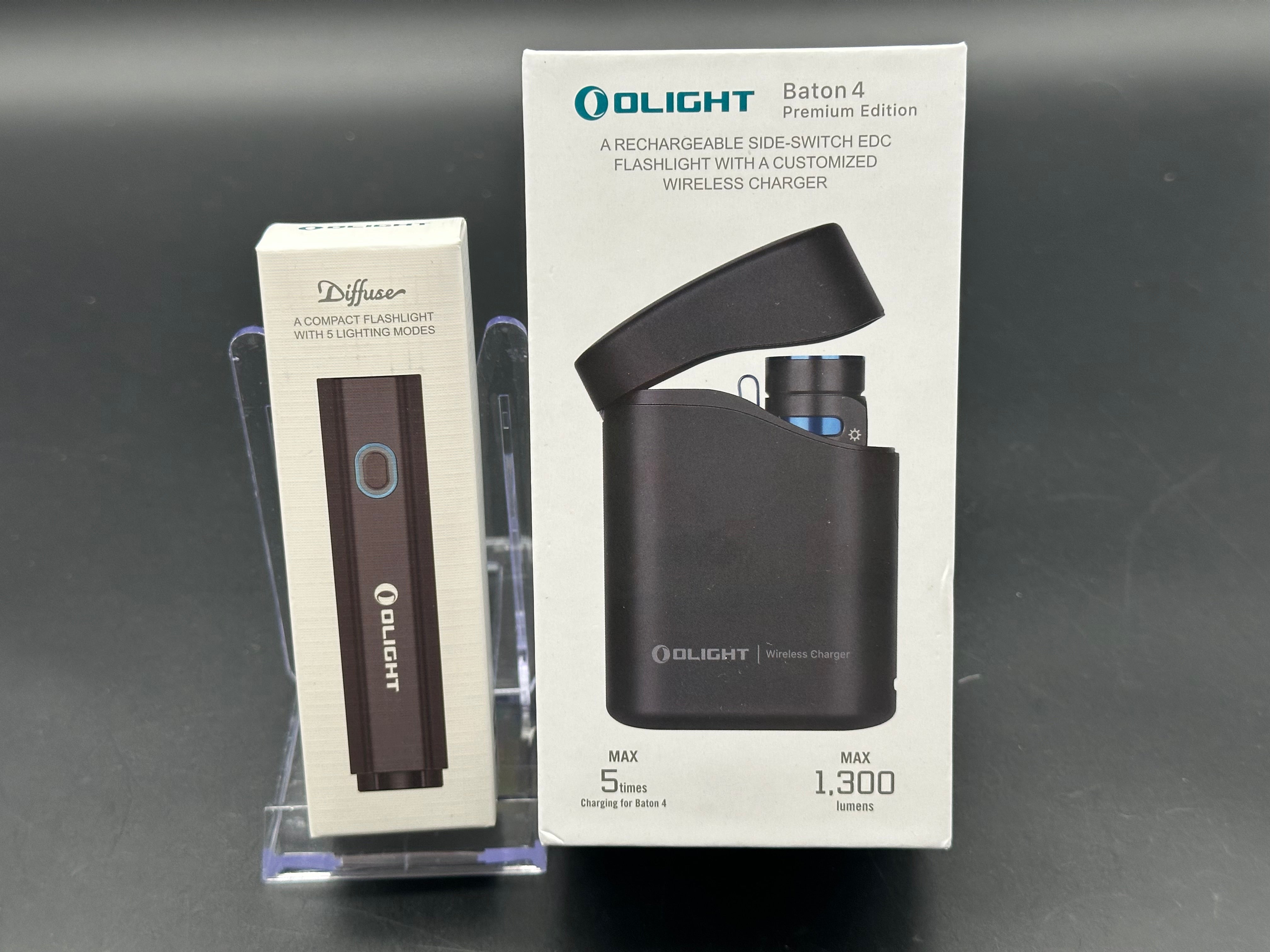 Olight Baton 4 & Diffuse flashlight bundle