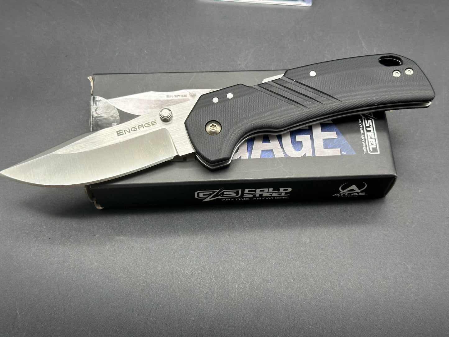 COLD STEEL ENGAGE ATLAS LOCK FOLDING KNIFE BLACK G10 HANDLE S35VN