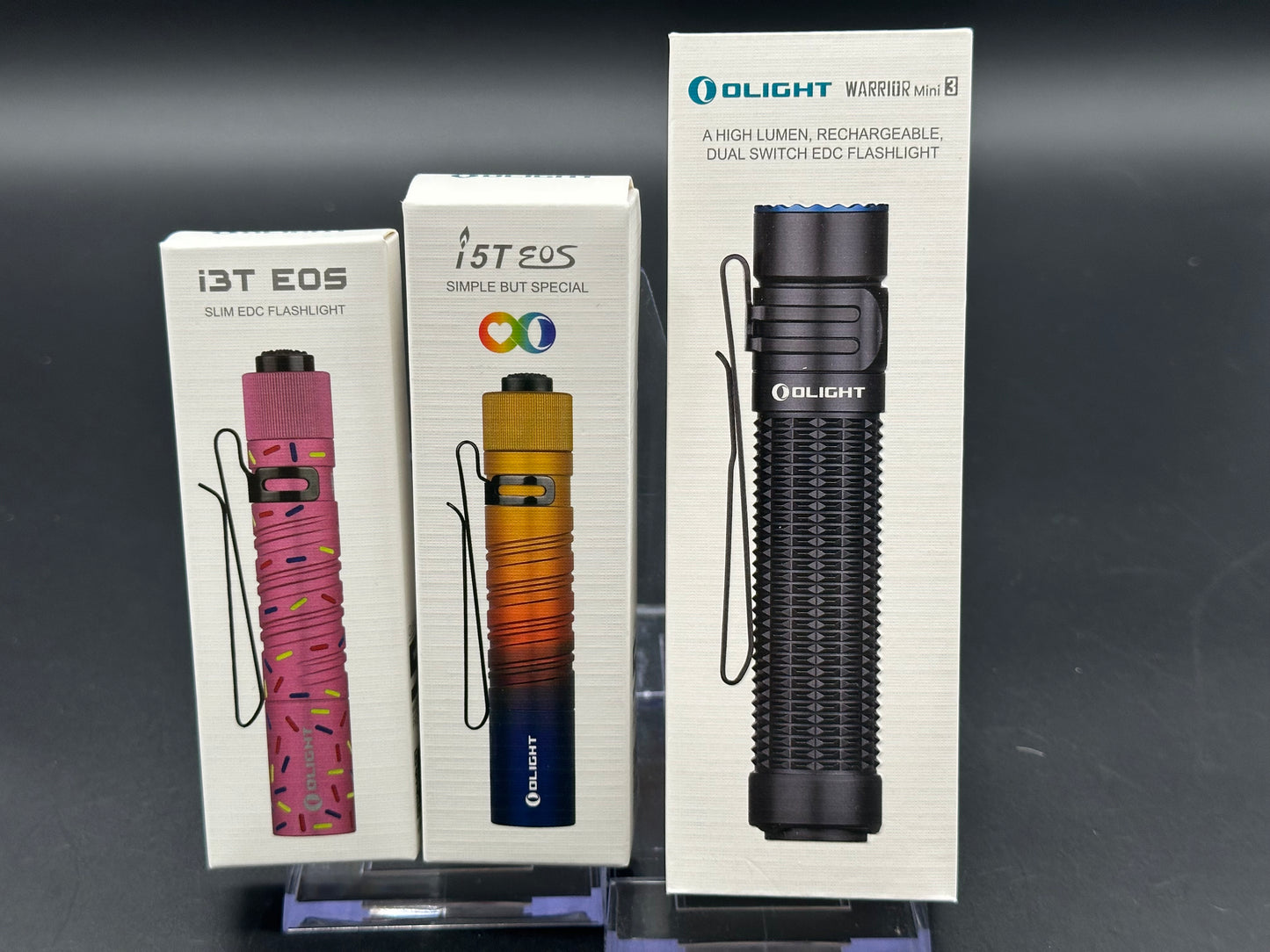 Olight Warrior Mini 3 , i5T , i3T flashlight bundle