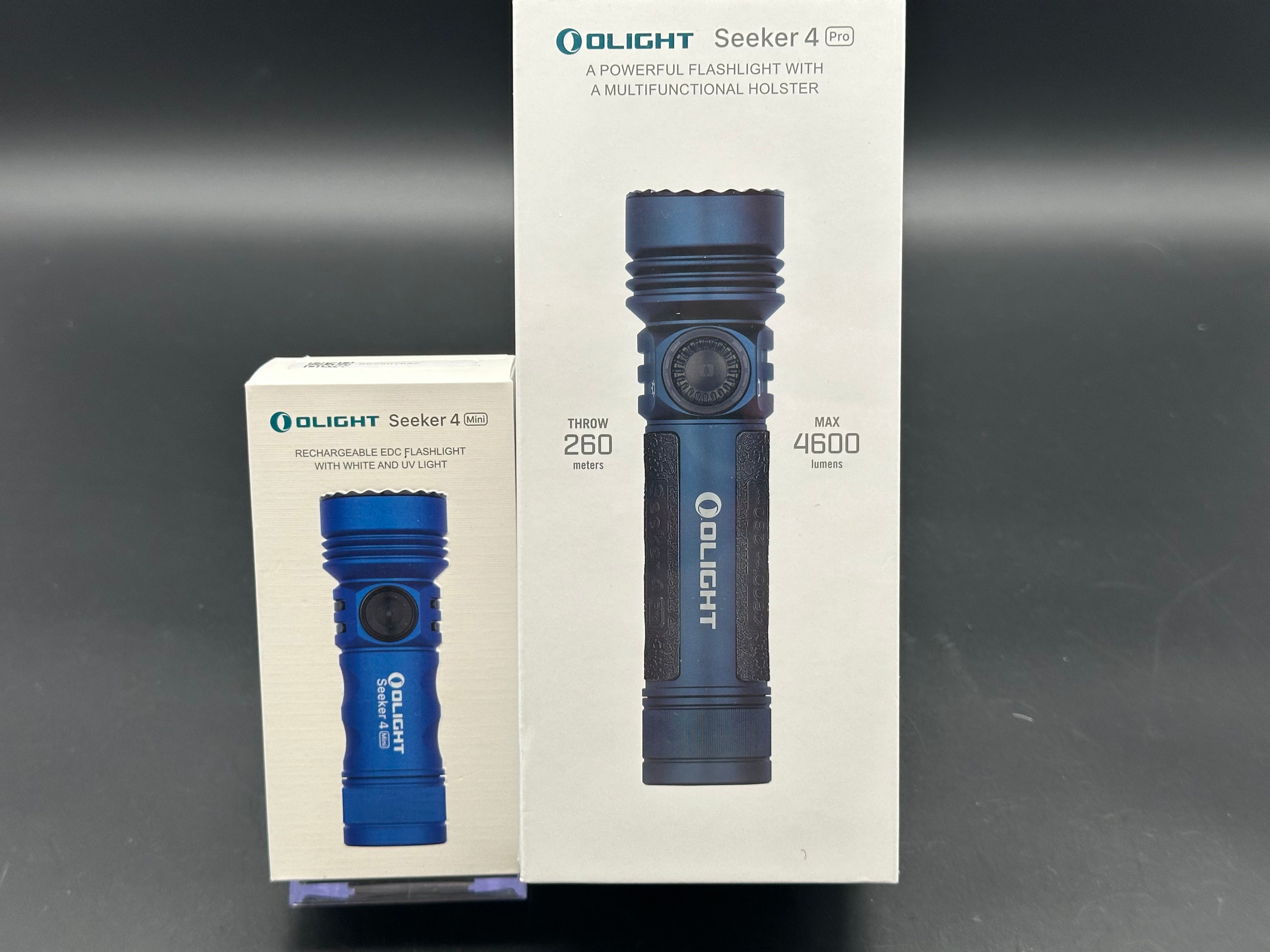 Olight Seeker 4 Pro & Seeker 4 Mini flashlight bundle