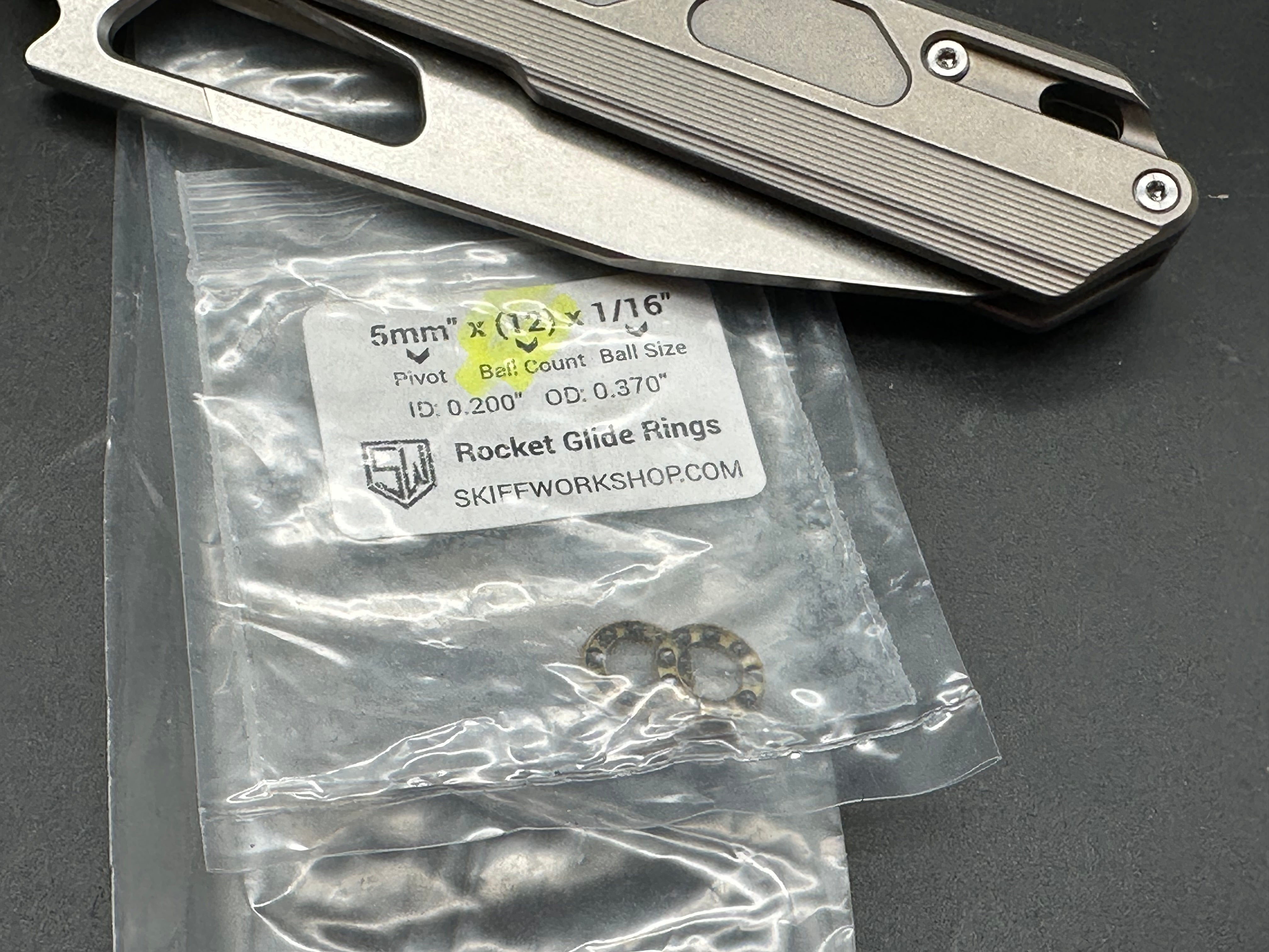 NOC Knives Tacray DT-03 3.75" VG10 Blade (4.2" blade) Titanium Scales & skiff bearings