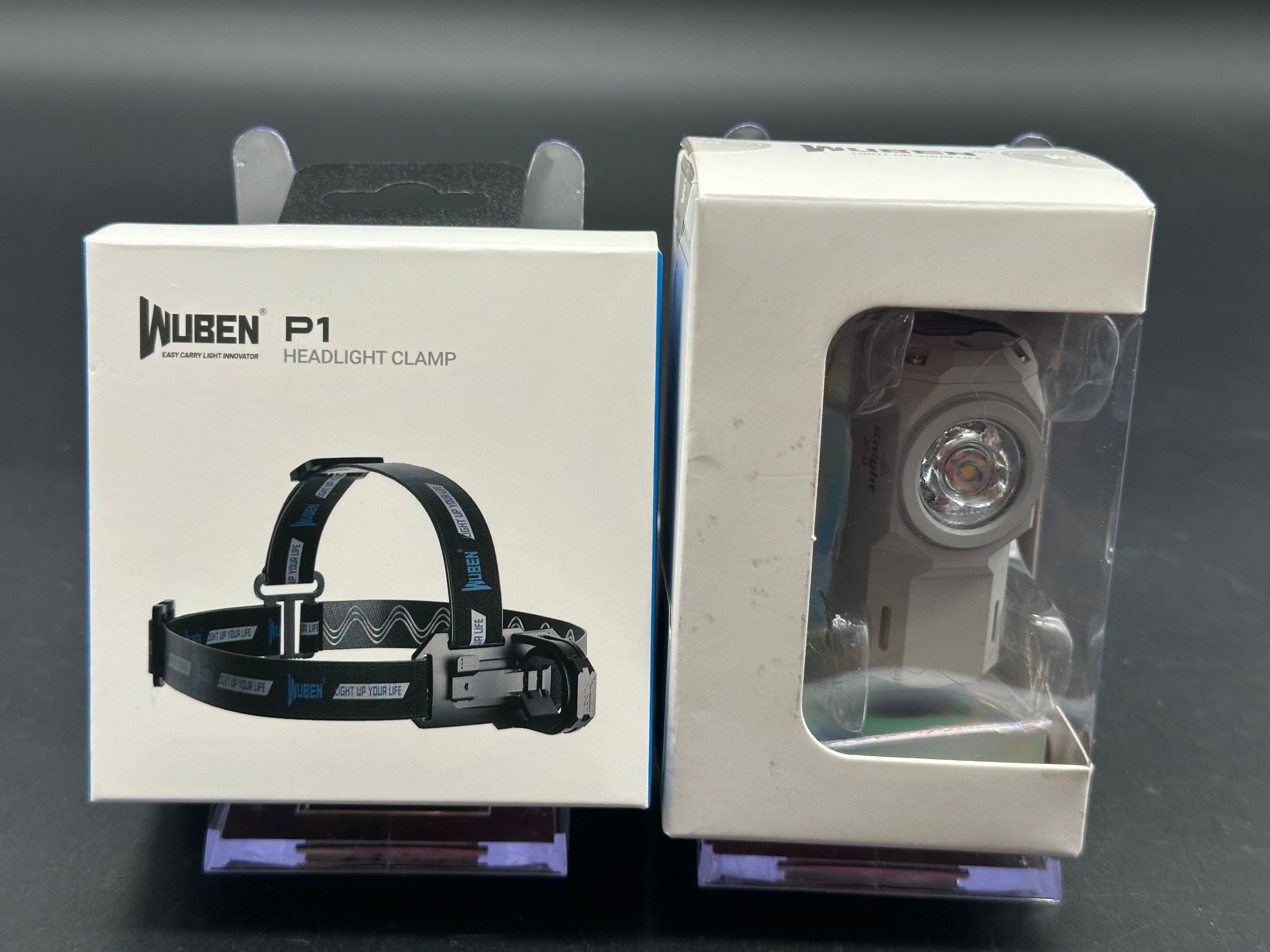 Wuben X0 Knight and P1 headlamp flashlight bundle