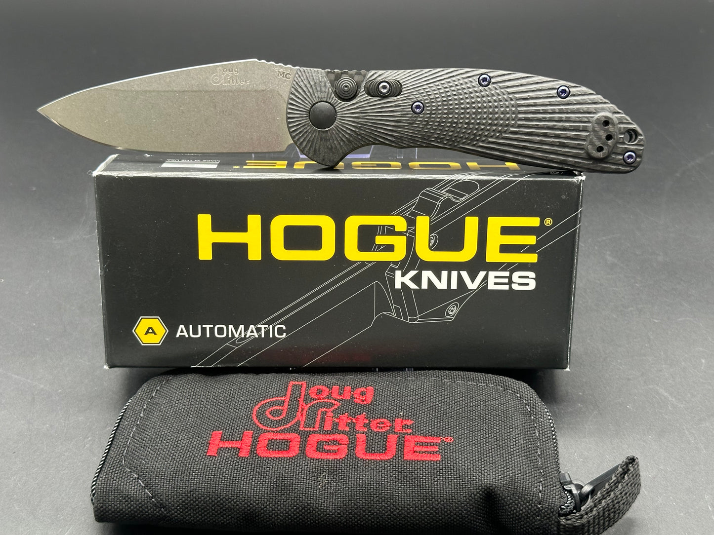 Doug Ritter Auto-RSK Knifeworks Exclusive  Limited Edition Carbon Fiber / Stonewashed MagnaCut