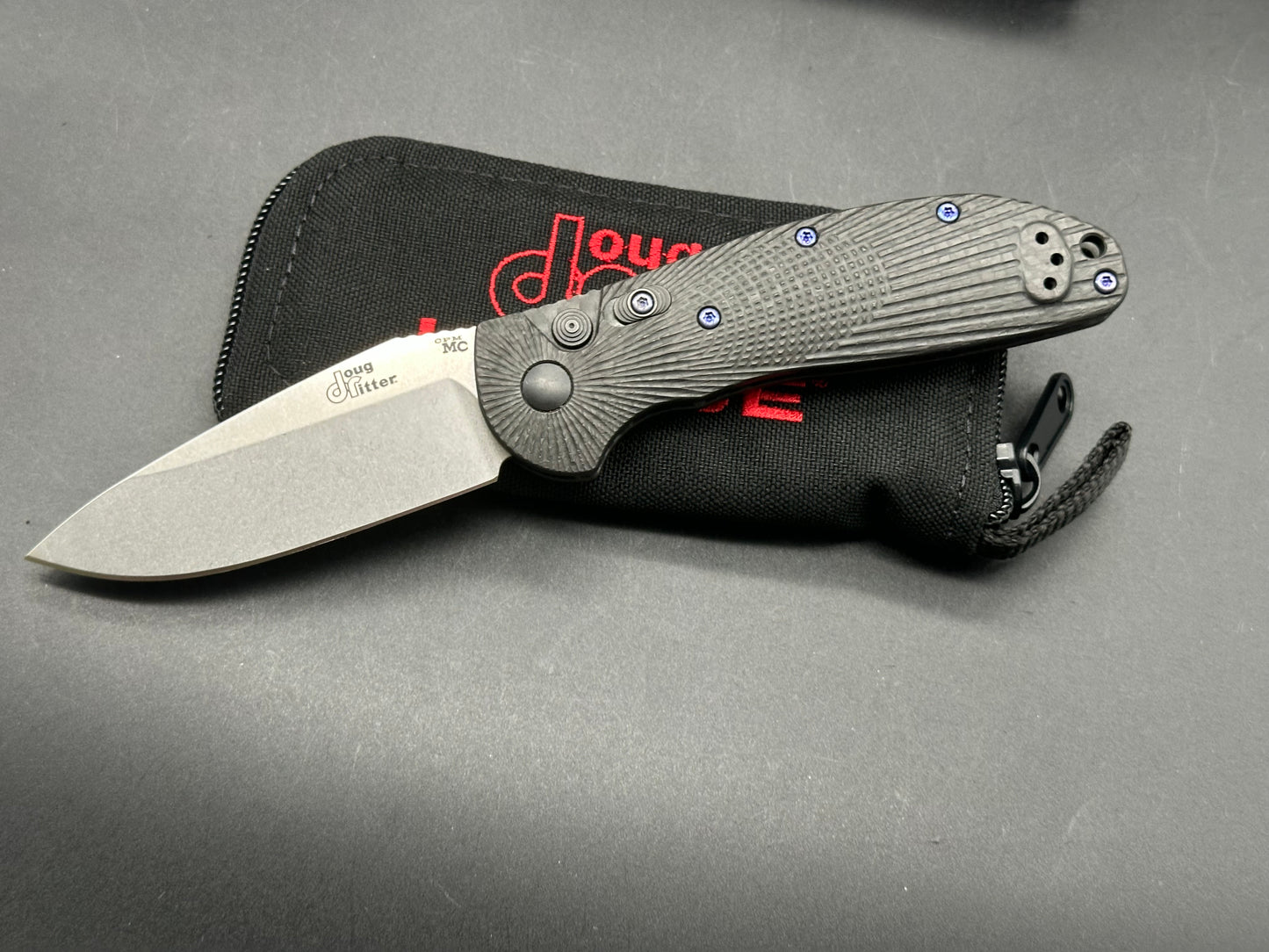 Doug Ritter Auto-RSK Knifeworks Exclusive  Limited Edition Carbon Fiber / Stonewashed MagnaCut